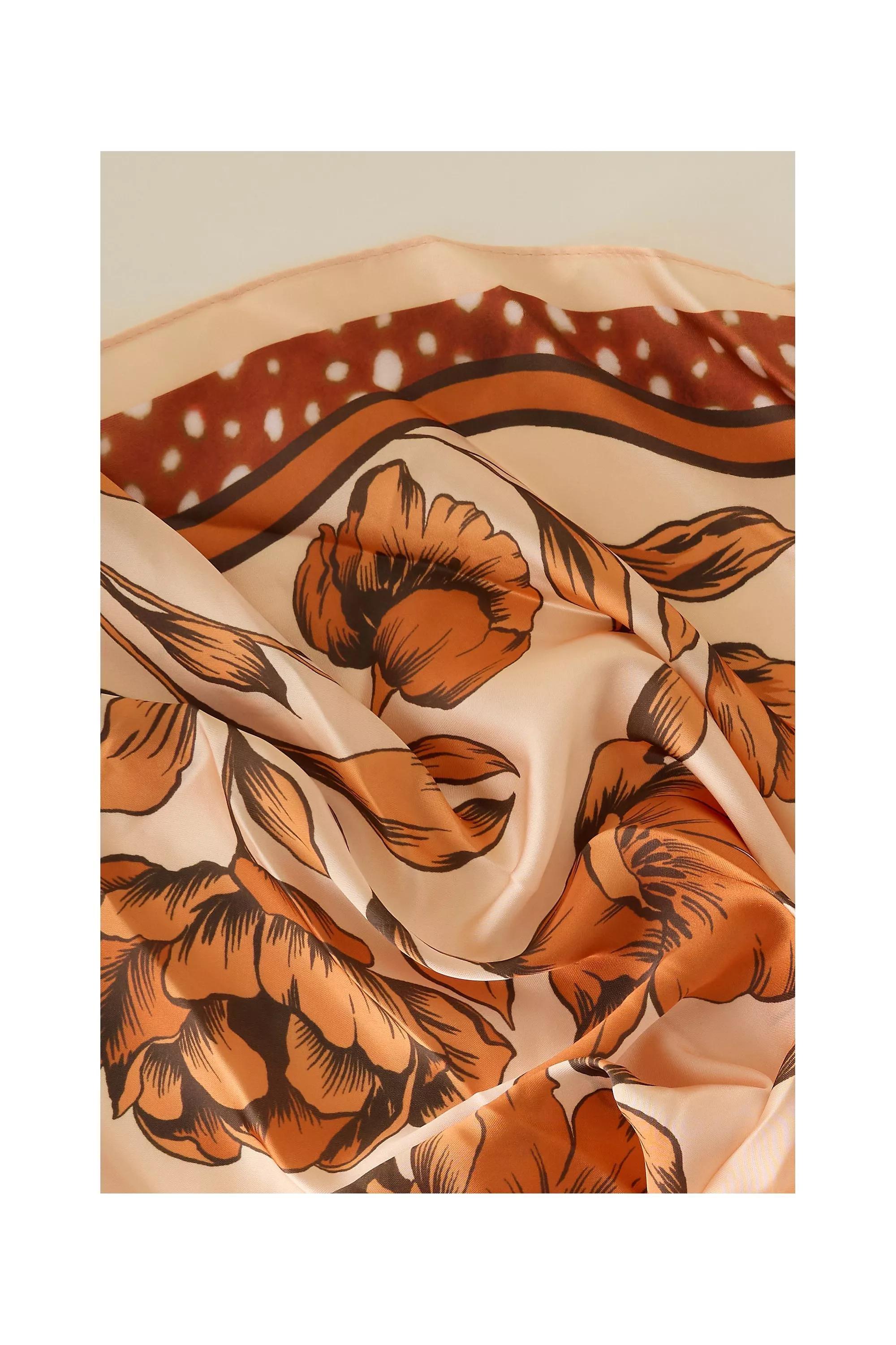 BROWN Mod Farmer Headscarves, Set of 2, A501_0020, medium