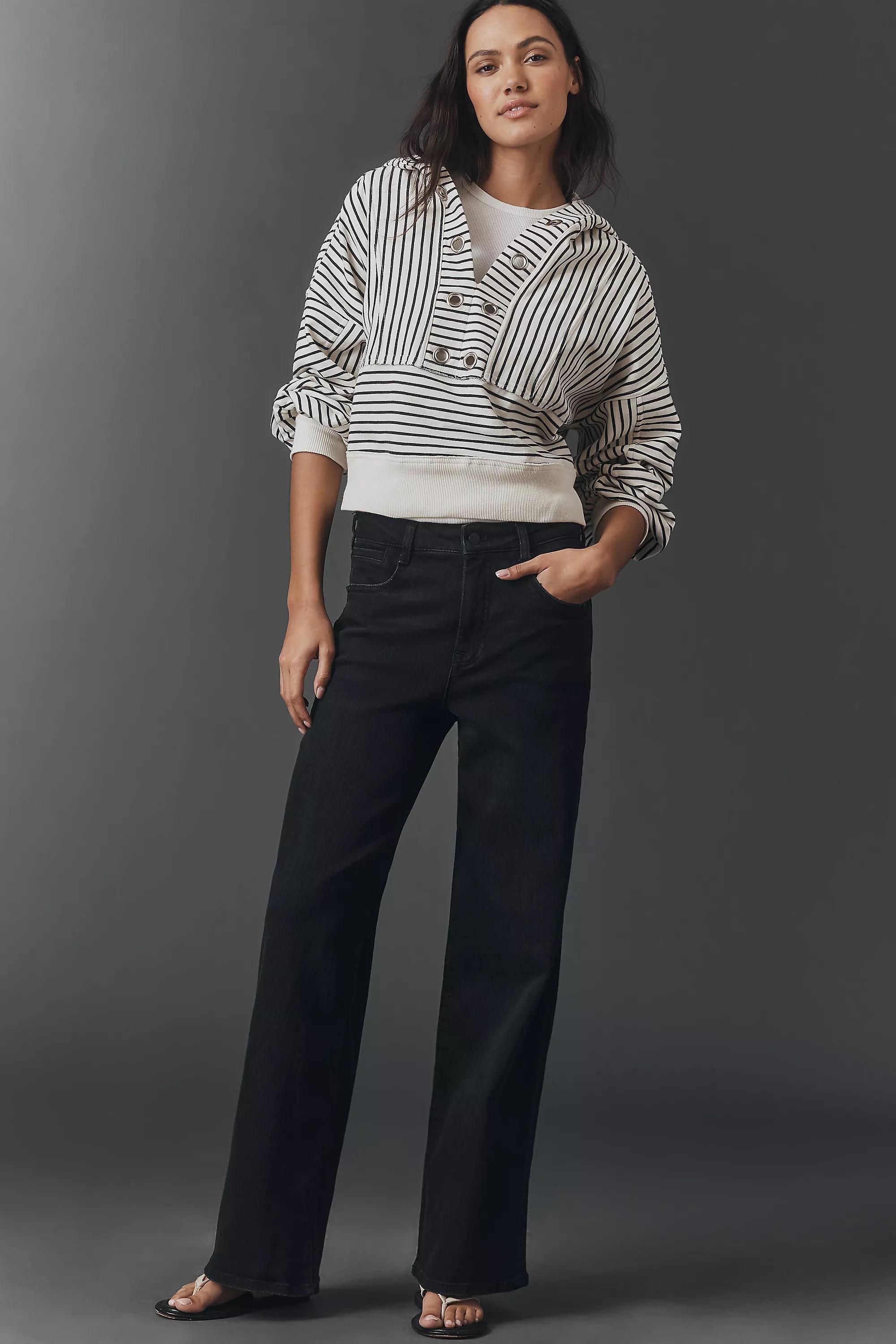 BLACK Ob Wn Sadie Hr Wide Leg A, A501_0001, large image number 0