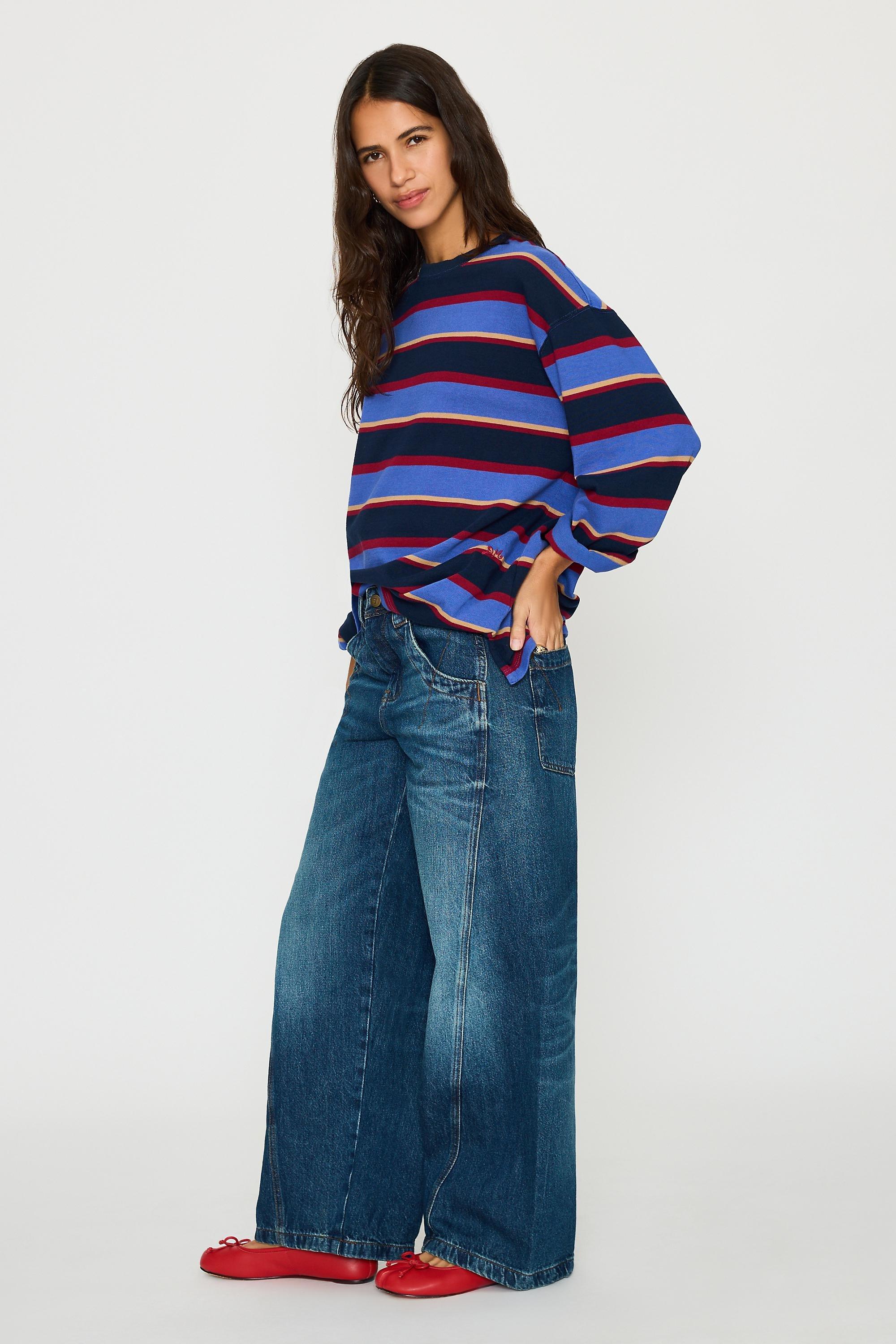 Pilcro High-Rise Tapered Jeans, Blue, Blue, large image number 5