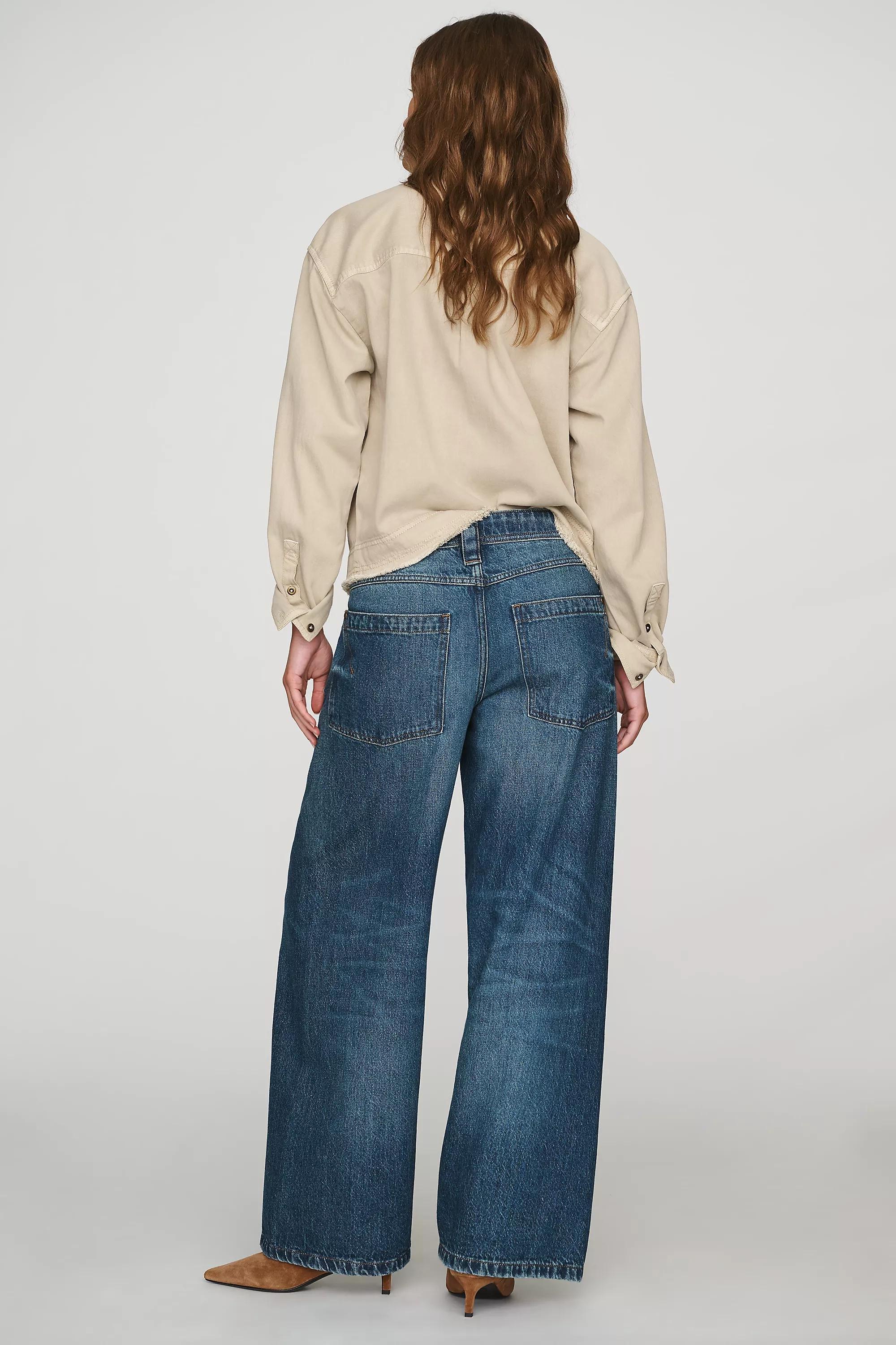Pilcro High-Rise Tapered Jeans, Blue, Blue, large image number 8