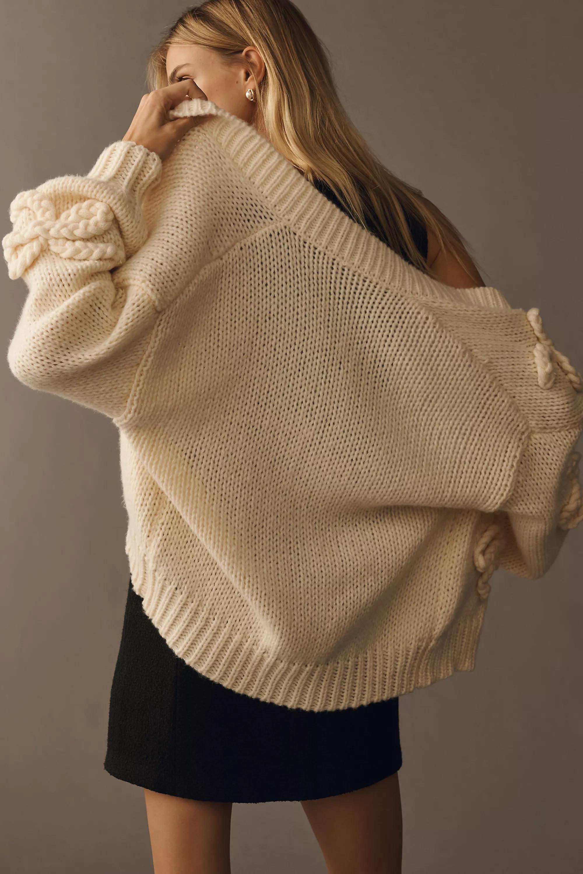 CREAM Maeve 3D Embroidered Cardigan, A501_0012, large image number 1