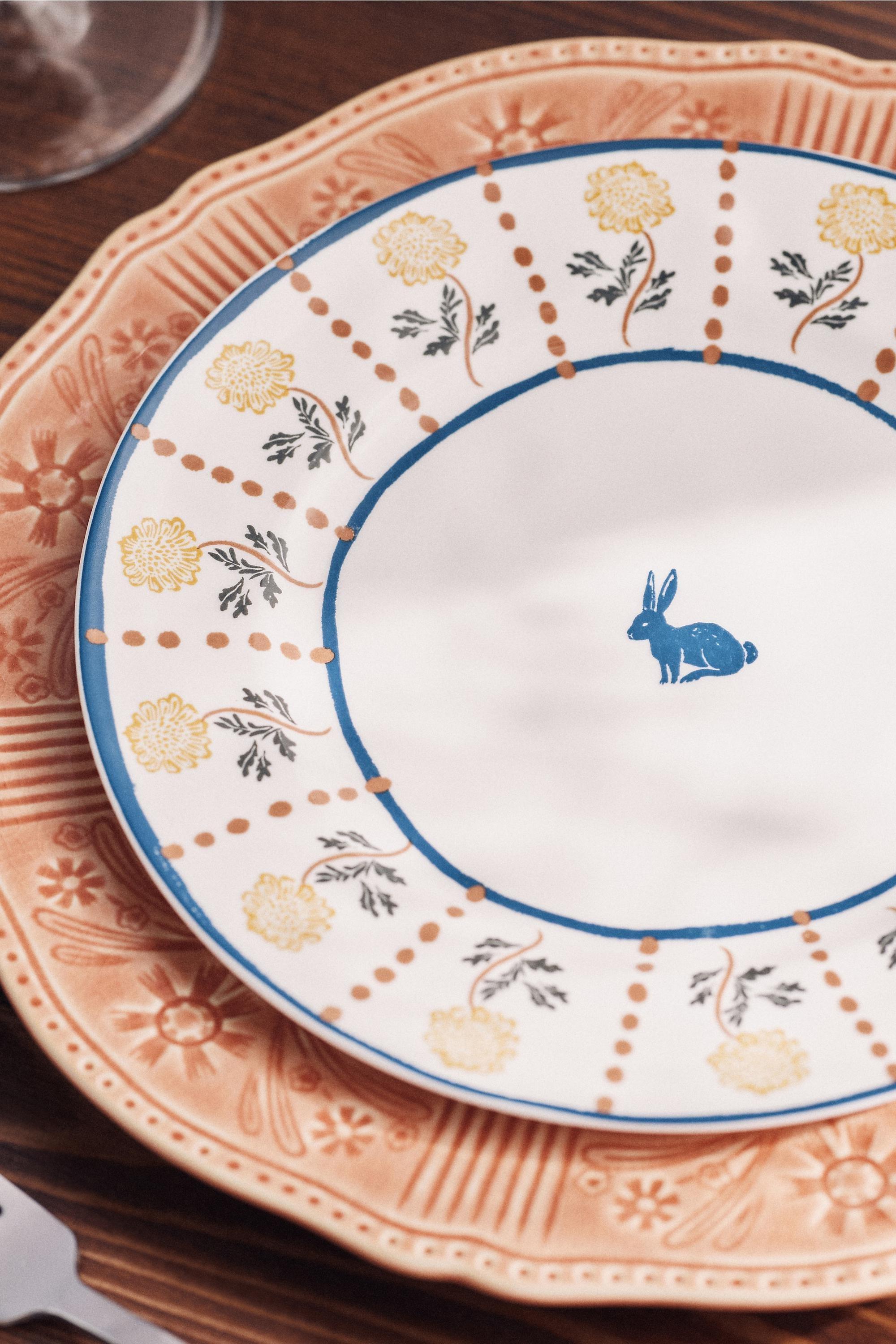 Millie Stoneware Dessert Plate, Blue, A501_0073, large image number 3