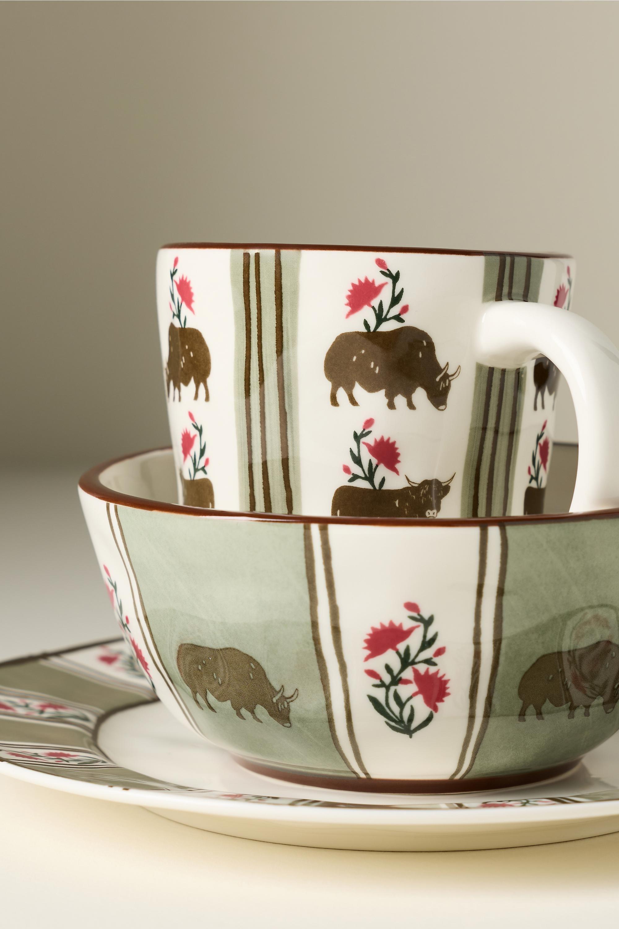 Millie Stoneware Yogurt Bowl, Green, A501_0237, large image number 3