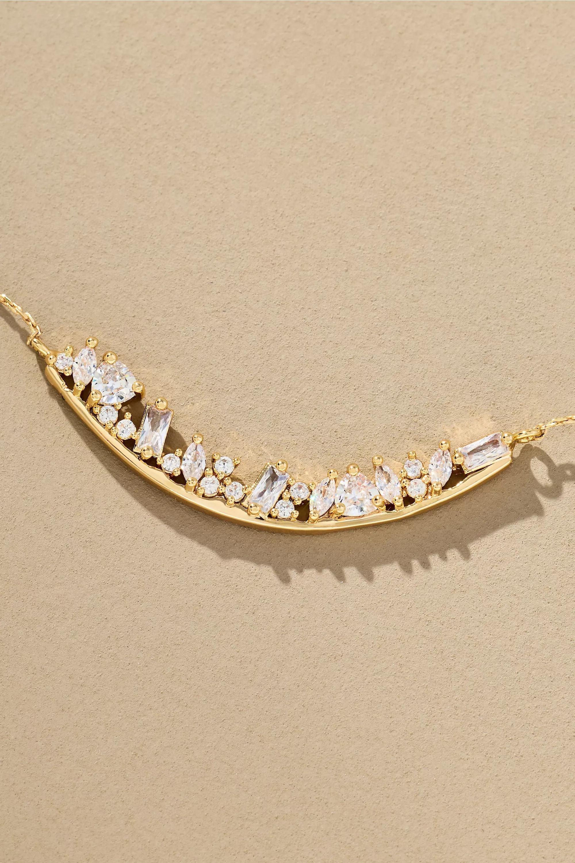 APRIL Birthstone Bar Necklace, Multicolour, large image number 4
