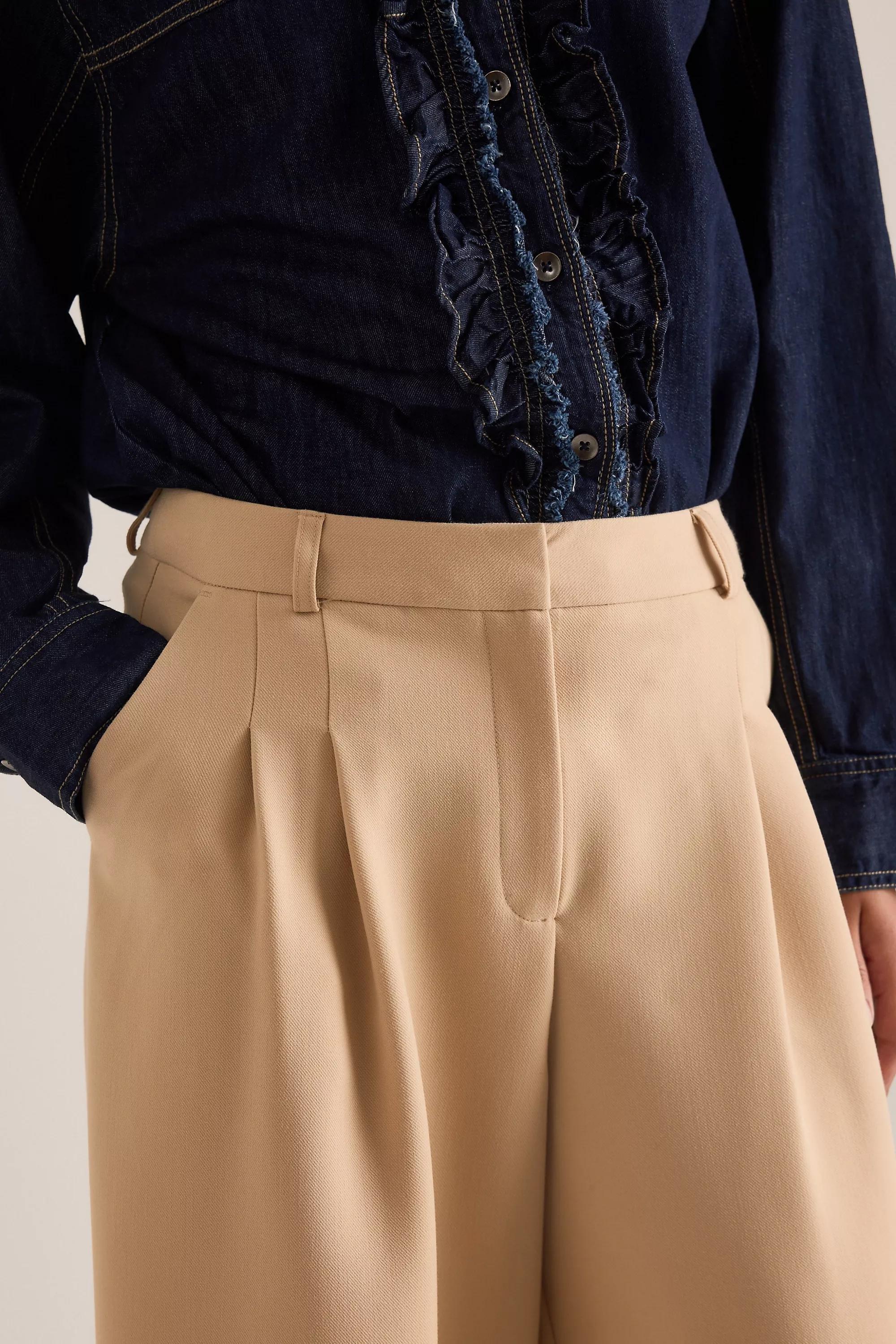 The Avery Pleated Trousers by Maeve, Beige, A501_0024, large image number 8