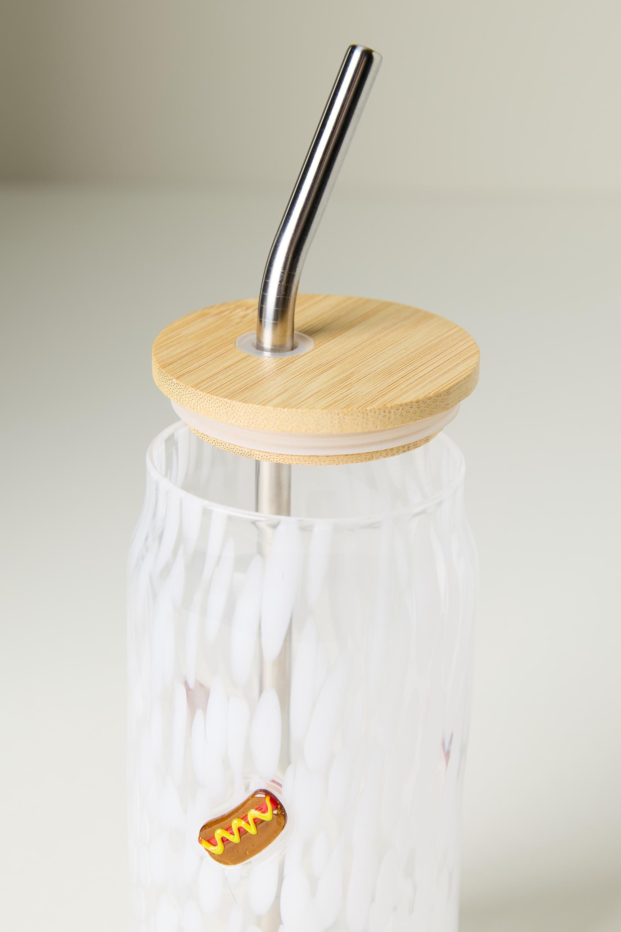 The Confetti Icon Juice Glass Sipper, Brown, Brown, large image number 2