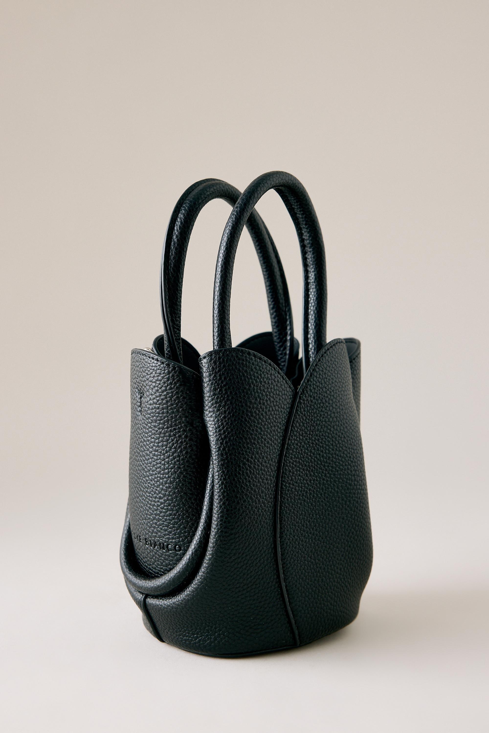 Melie Bianco Tulip Top-Handle Crossbody Mini Tote Bag, Black, Black, large image number 0