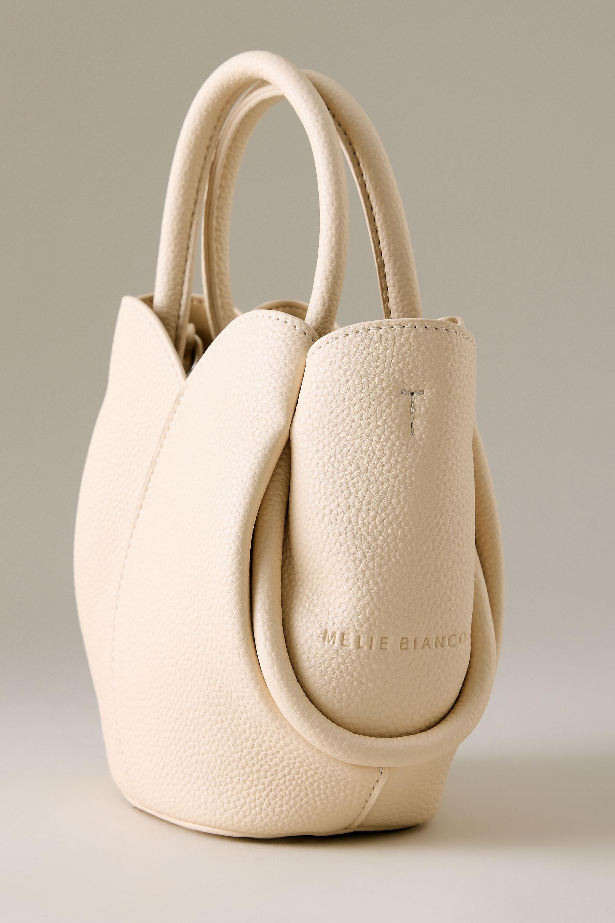 Melie Bianco Tulip Top-Handle Crossbody Mini Tote Bag, Beige, A501_0013, large image number 1