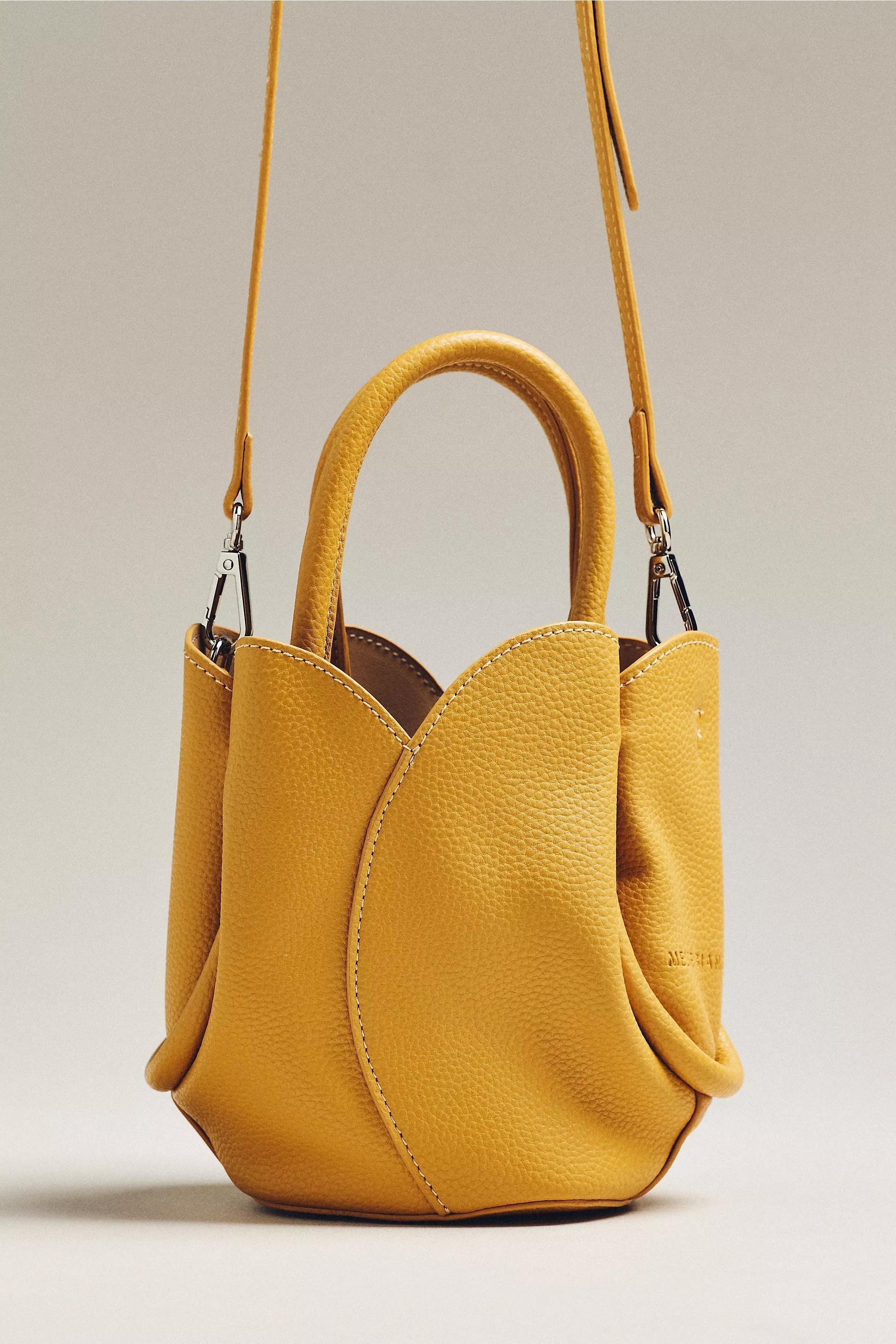 Melie Bianco Tulip Top-Handle Crossbody Mini Tote Bag, White, A501_0014, large image number 3