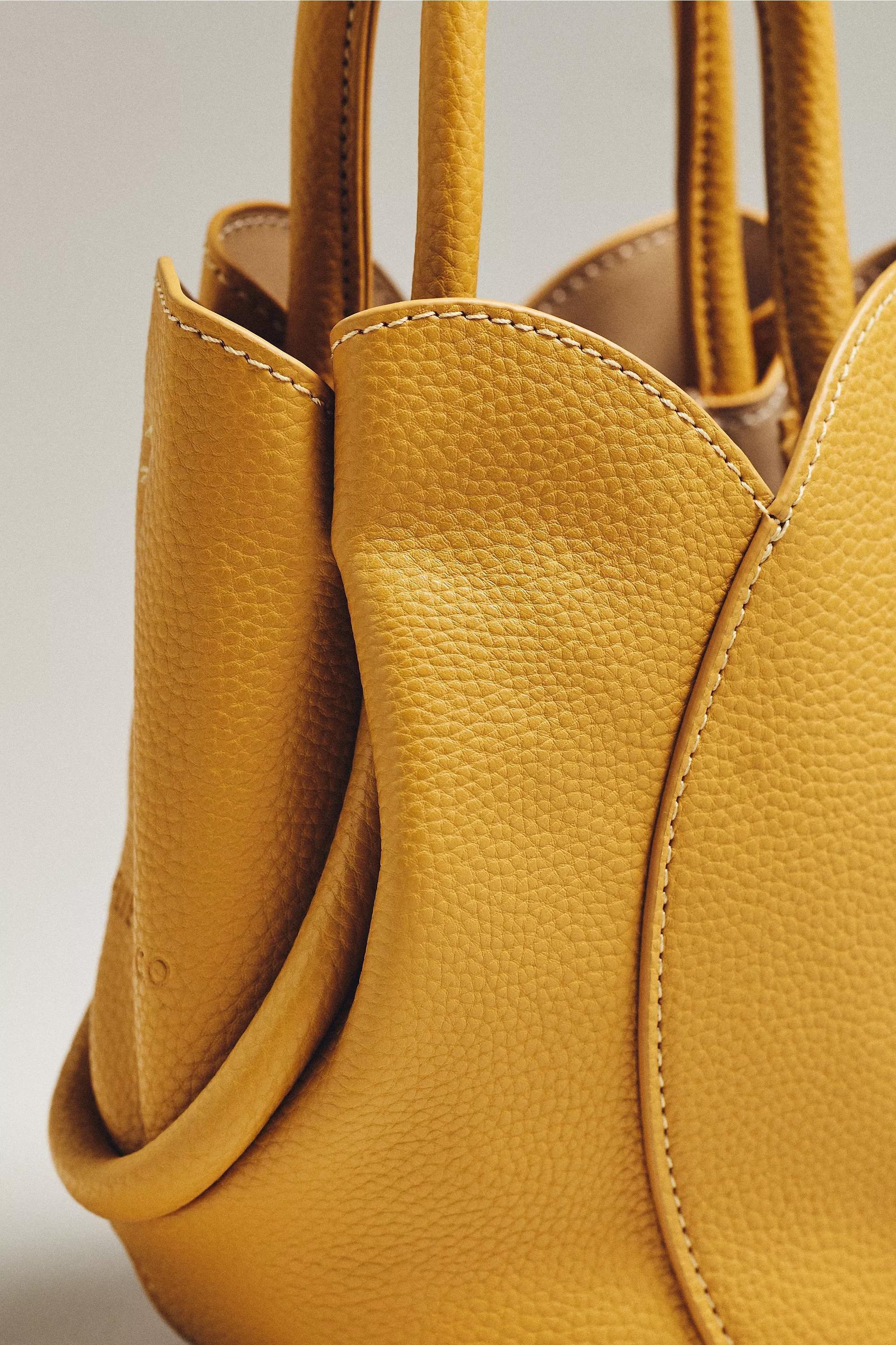 Melie Bianco Tulip Top-Handle Crossbody Mini Tote Bag, White, A501_0014, large image number 4