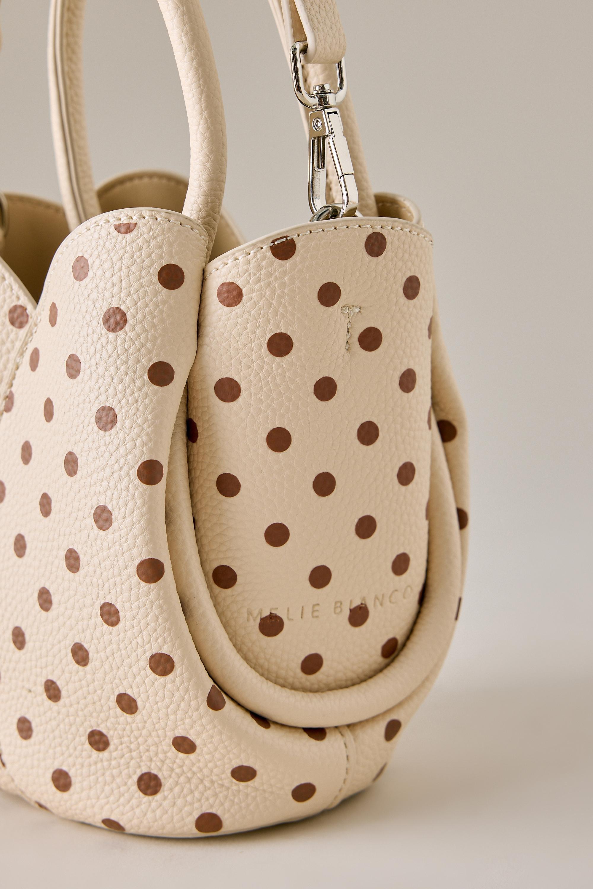 Melie Bianco Tulip Top-Handle Crossbody Mini Tote Bag, Beige, Multicolour, large image number 1