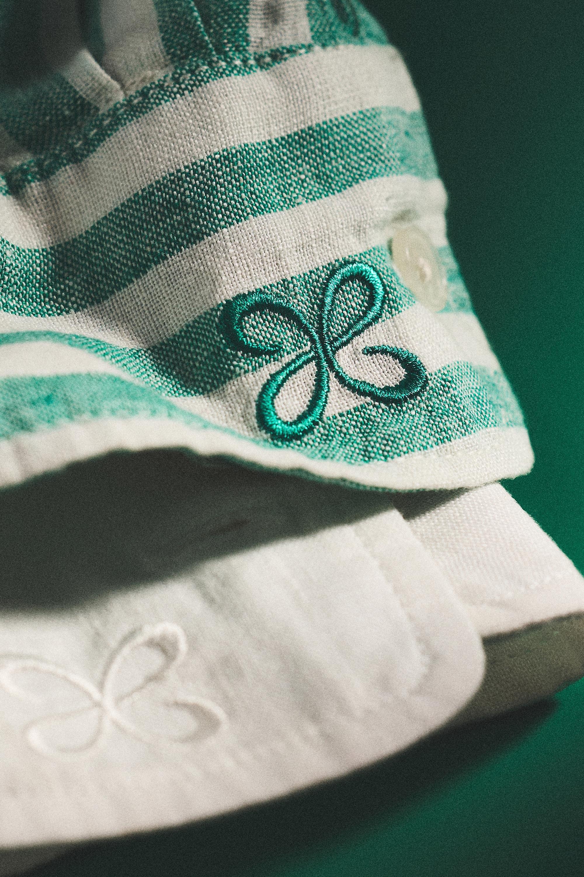 By Maeve The Shrunken Linen Bennet Button-Down Shirt , Green, A501_0545, large image number 5