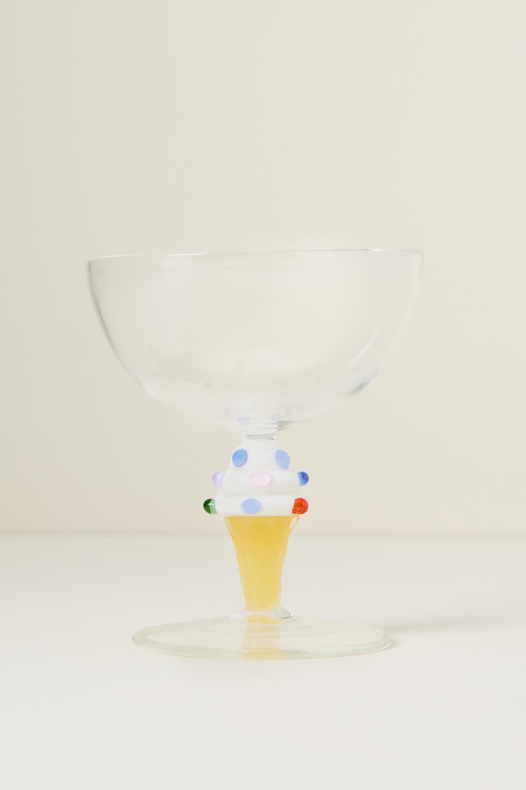 Clara Coupe Glass, White, White, large image number 1