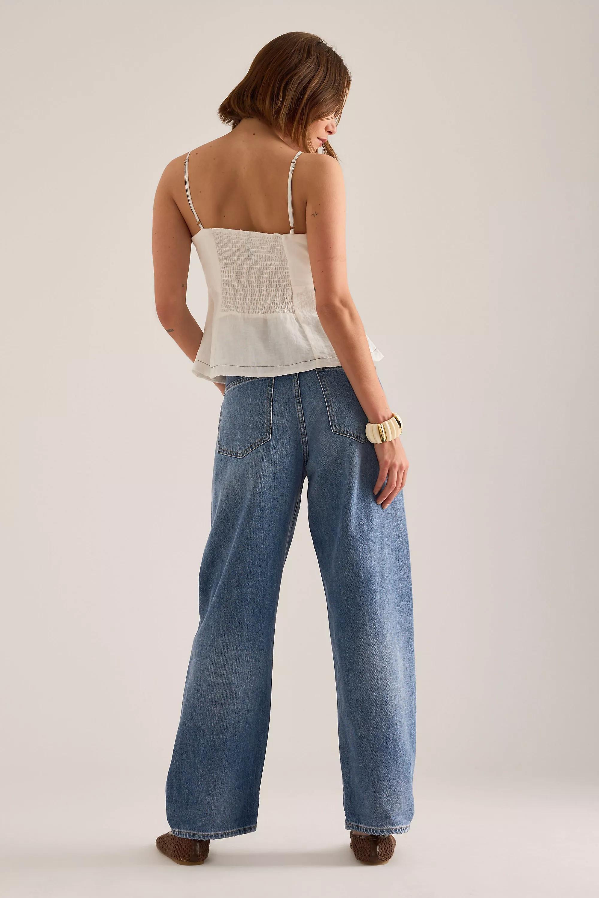 Pistola Donny Cuffed Boyfriend Jeans, Blue, Blue, medium