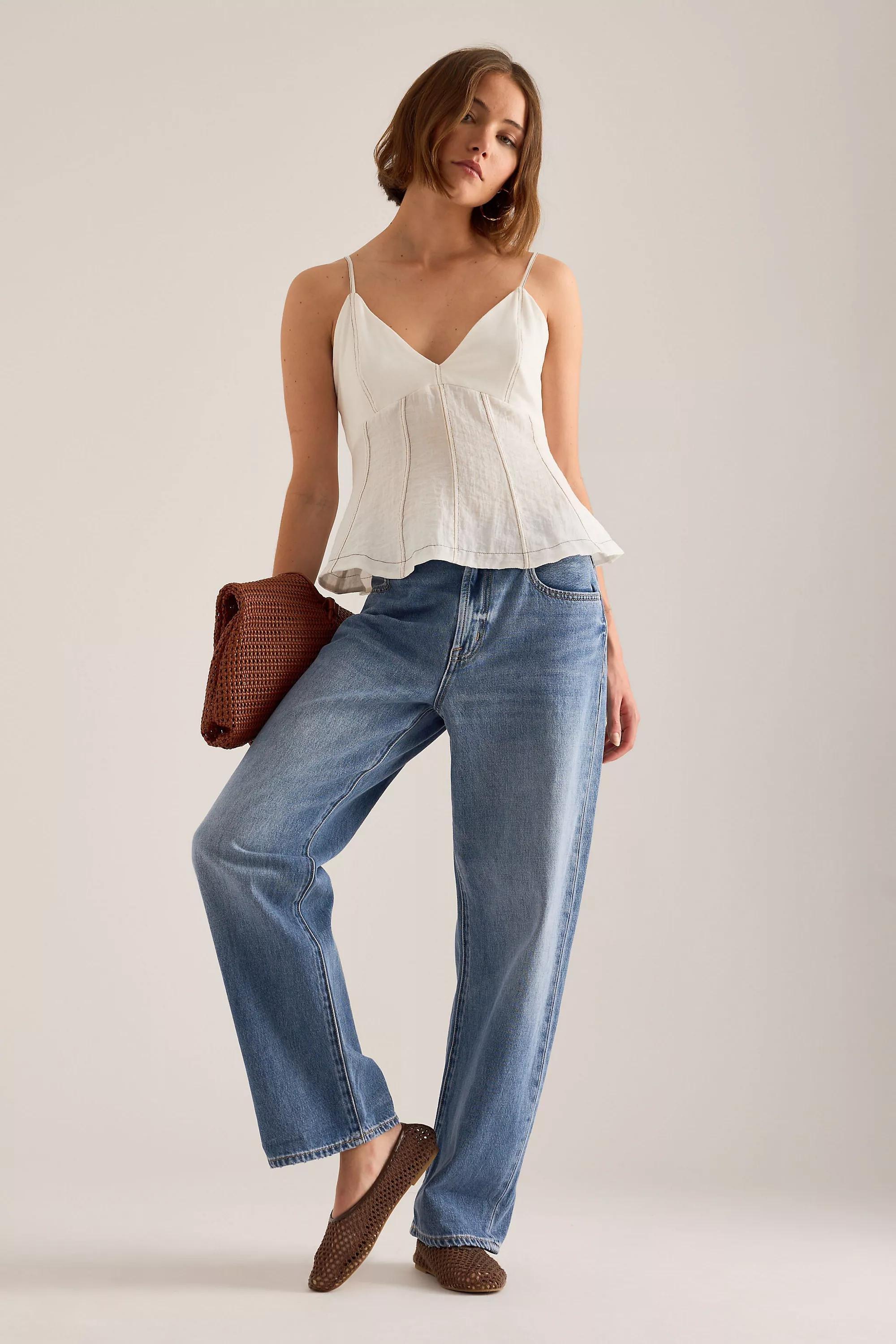 Pistola Donny Cuffed Boyfriend Jeans, Blue, Blue, large image number 2