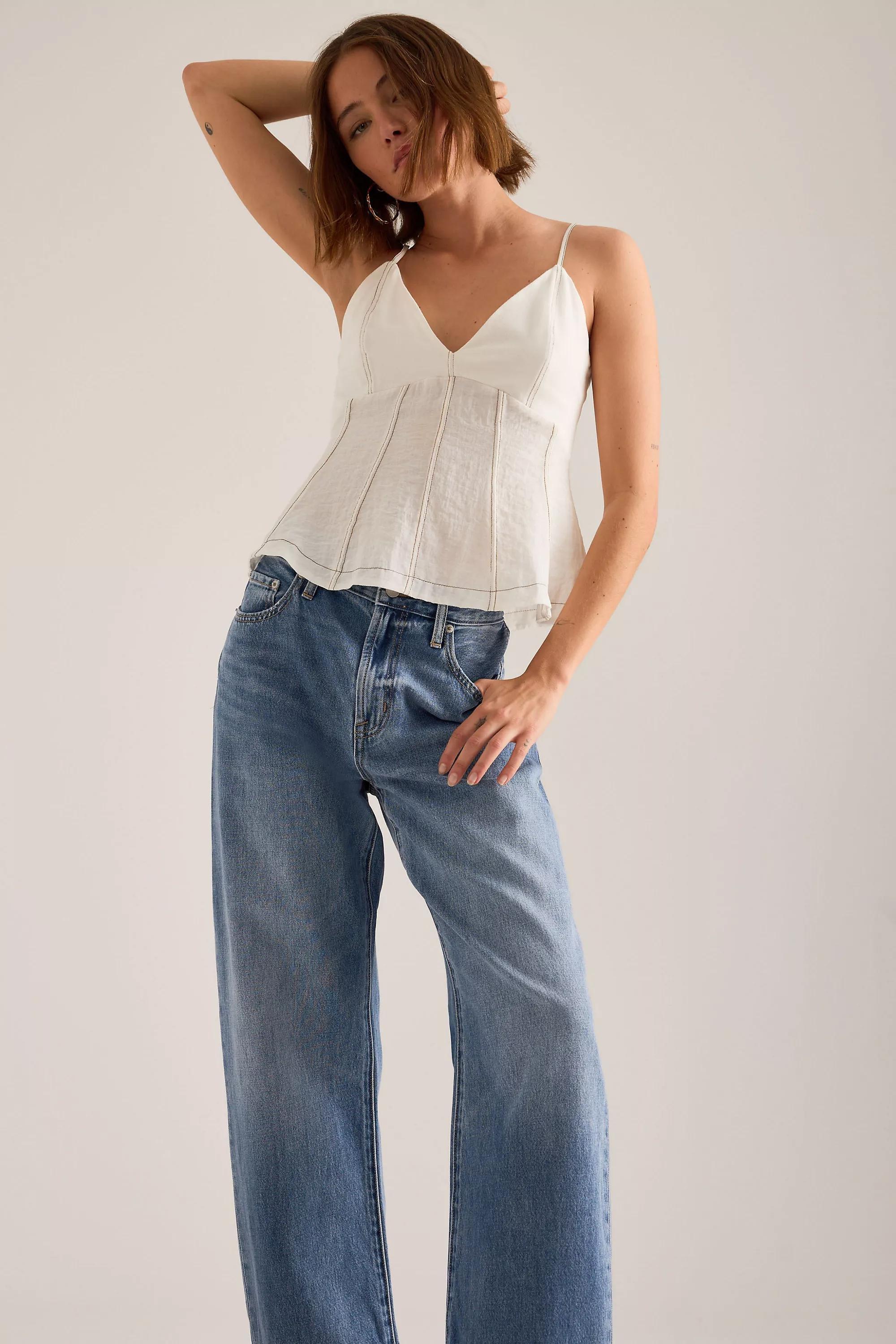 Pistola Donny Cuffed Boyfriend Jeans, Blue, Blue, large image number 3