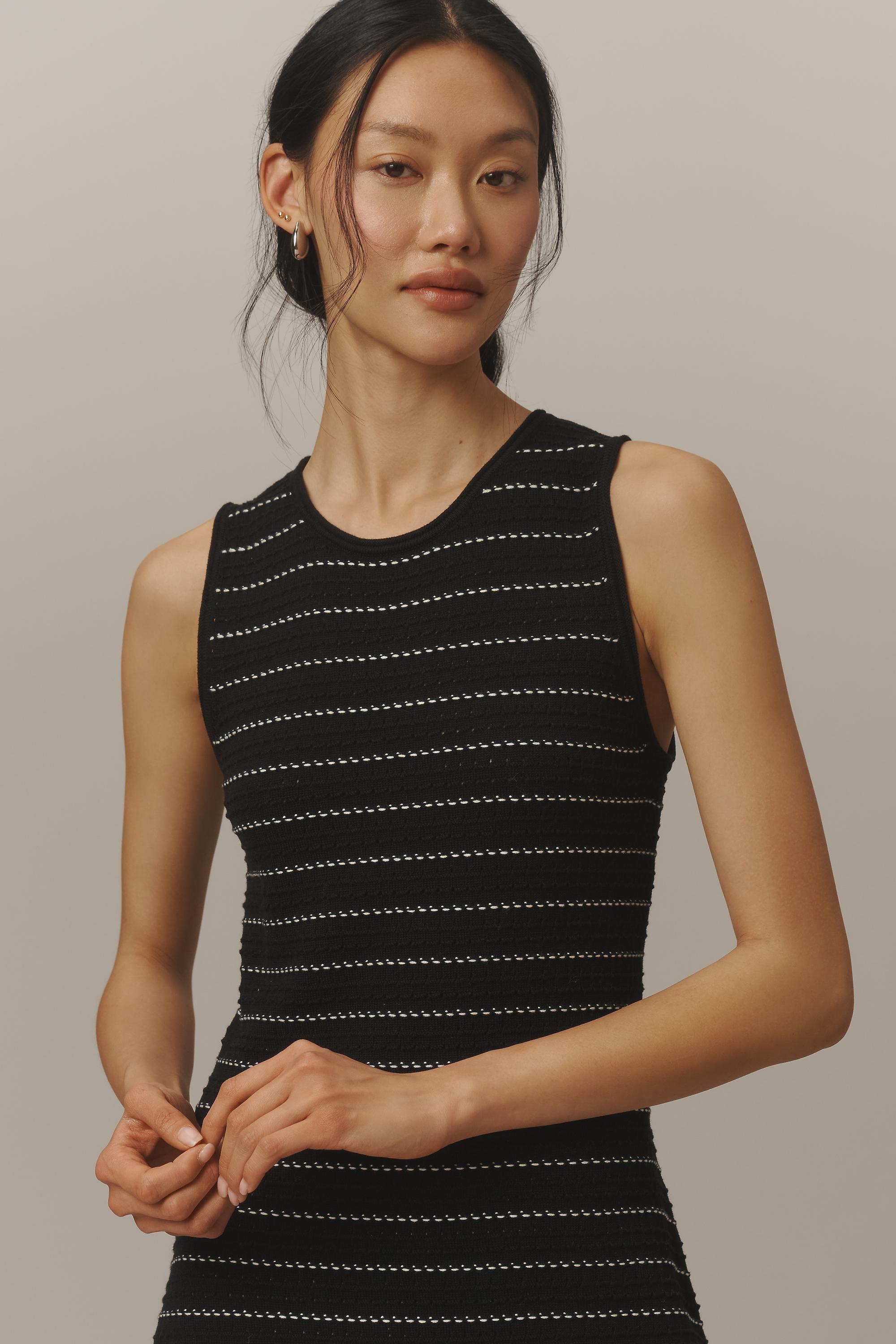Varley Beesley Knit Midi Dress, Black, Black, large image number 1