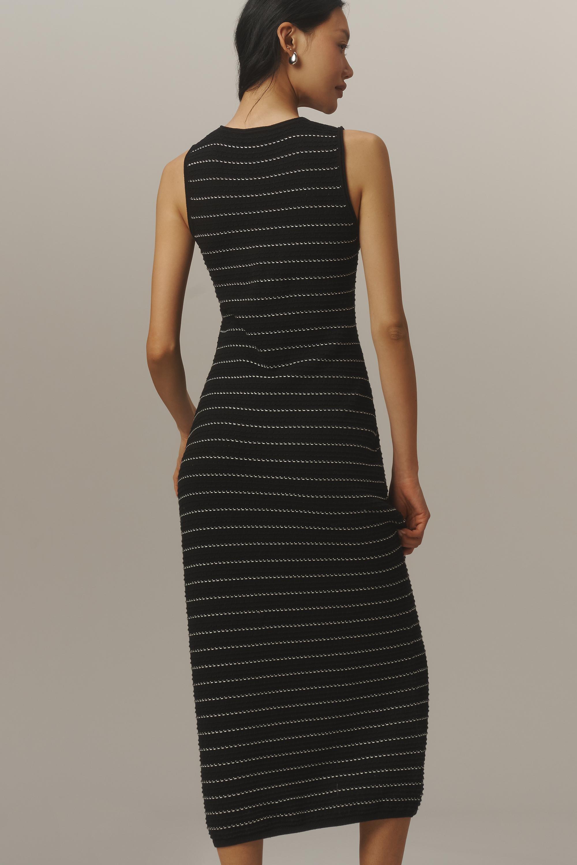 Varley Beesley Knit Midi Dress, Black, Black, large image number 2