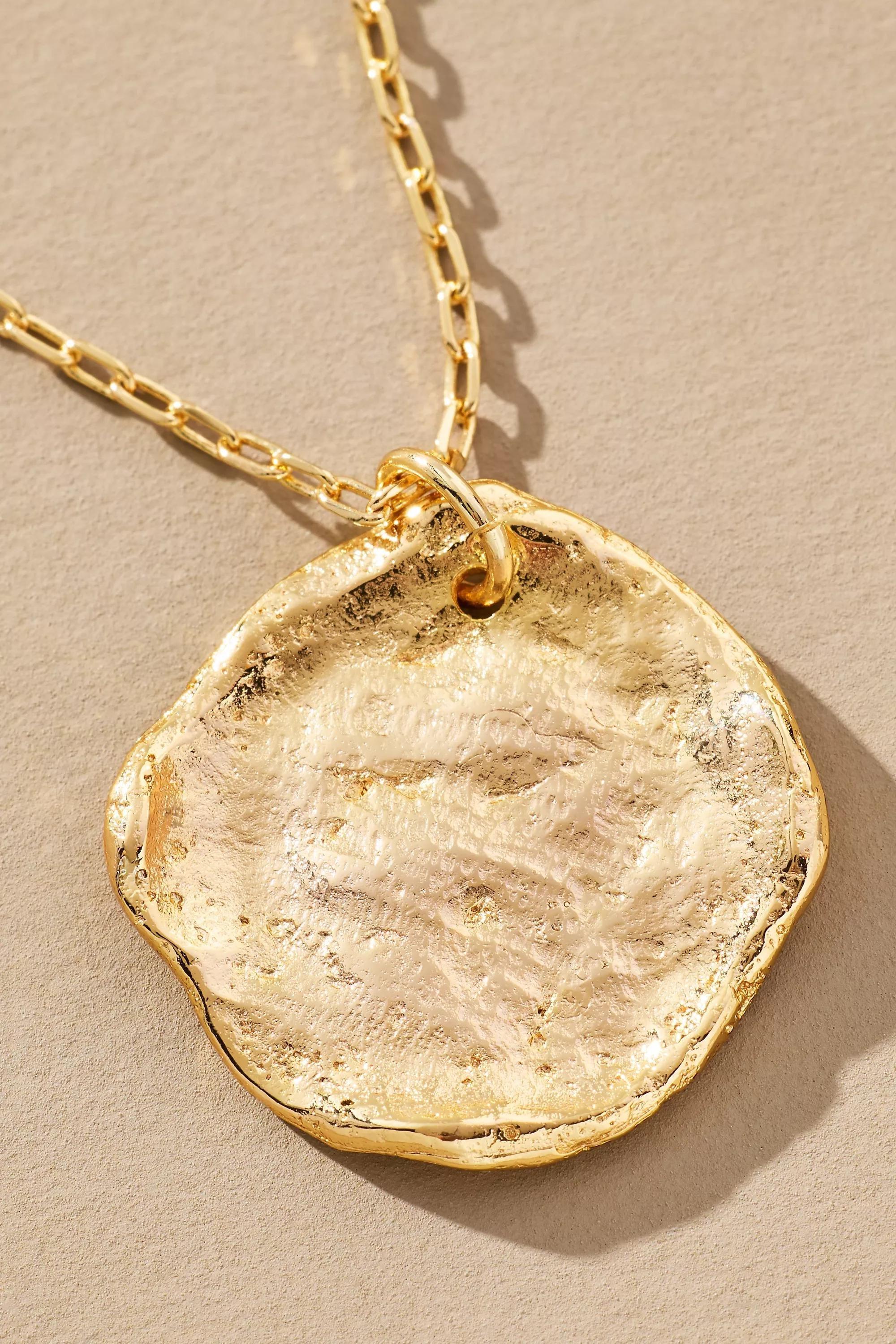 Double Chain Pendant Necklace, Gold, A501_0070, large image number 1