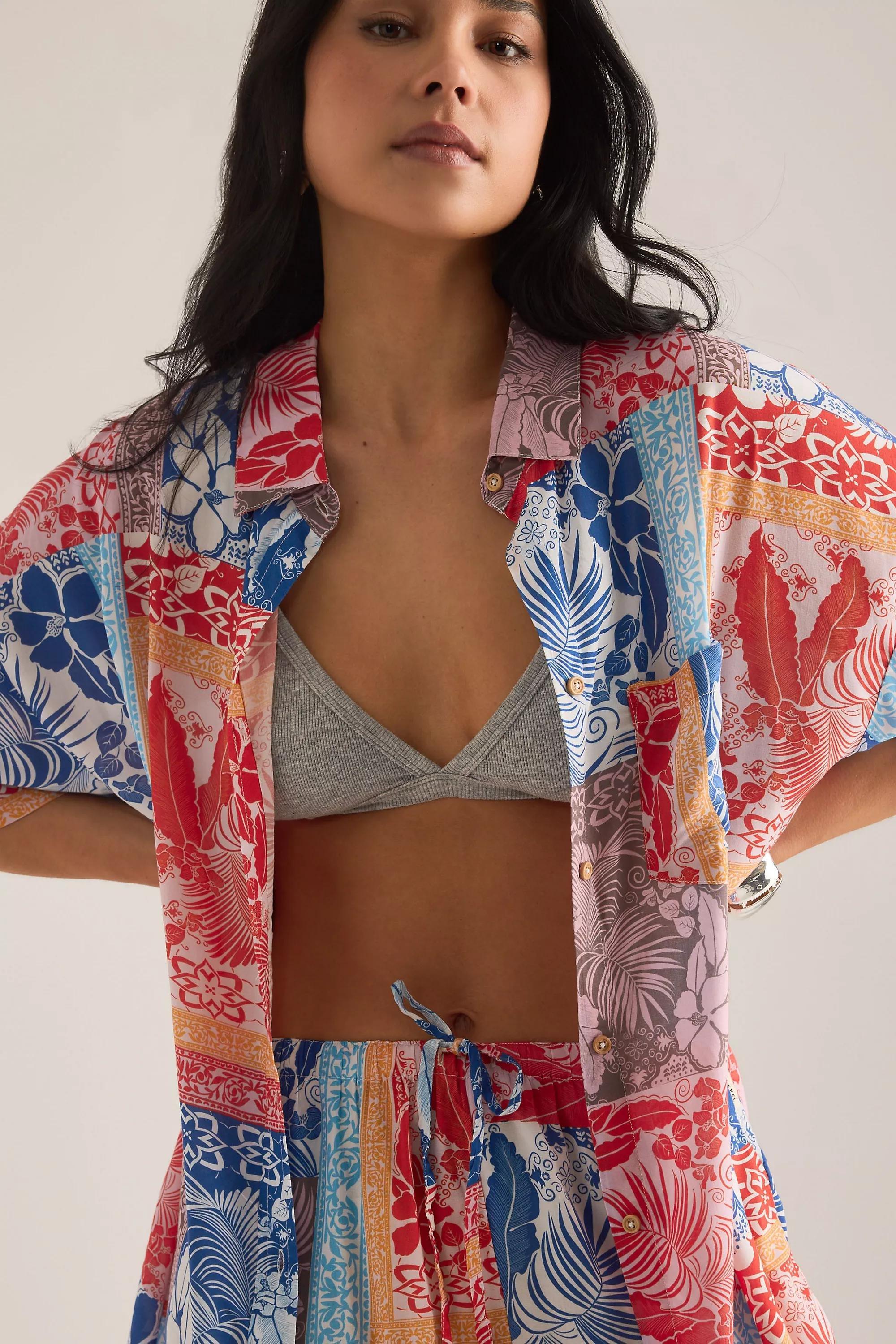 Sea Level Coco Island Aloha Shirt, Multicolour, Multicolour, large image number 4