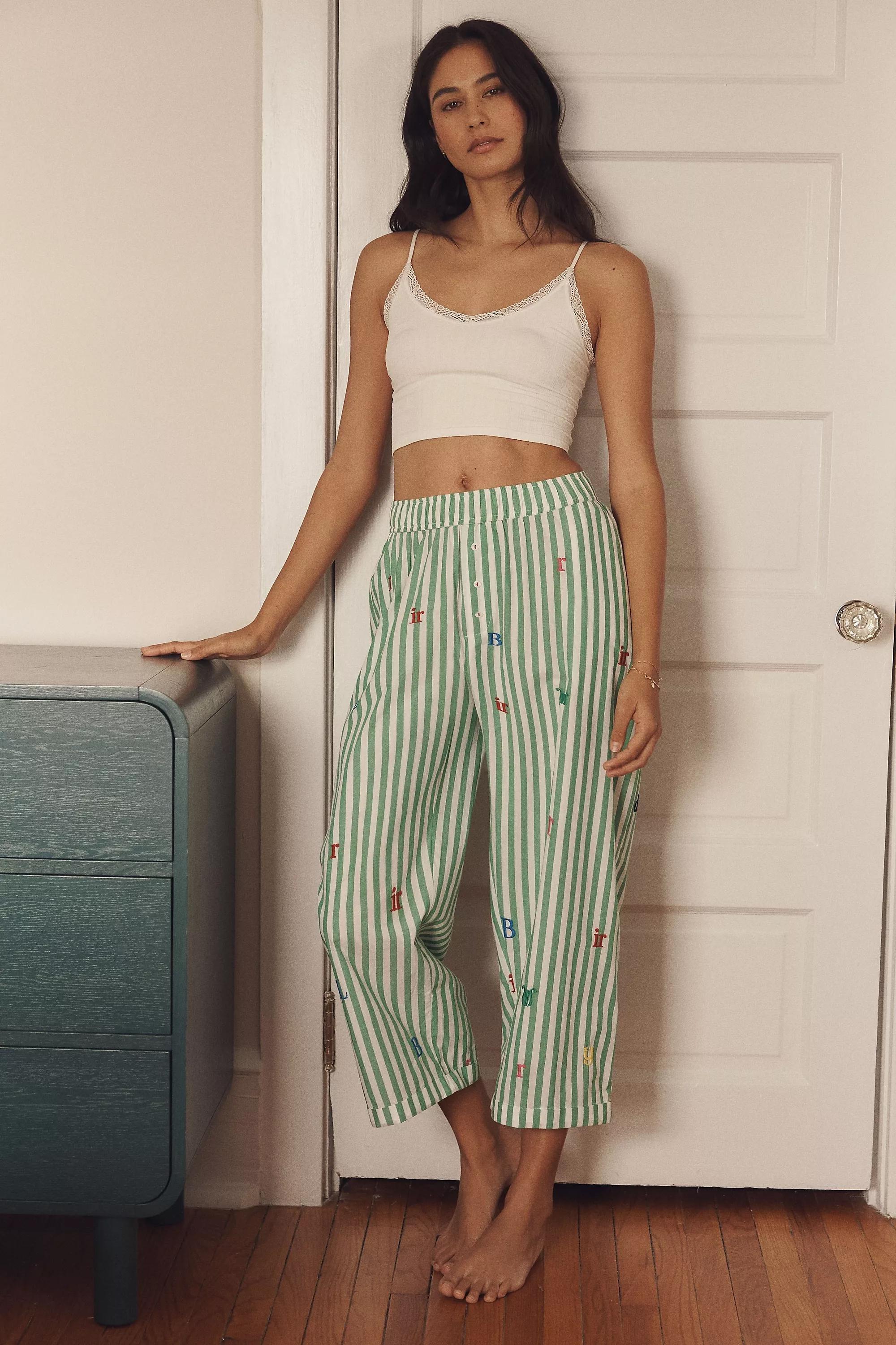 Lyrebird Alphabet Pyjama Bottoms, Green, A501_0030, large image number 0