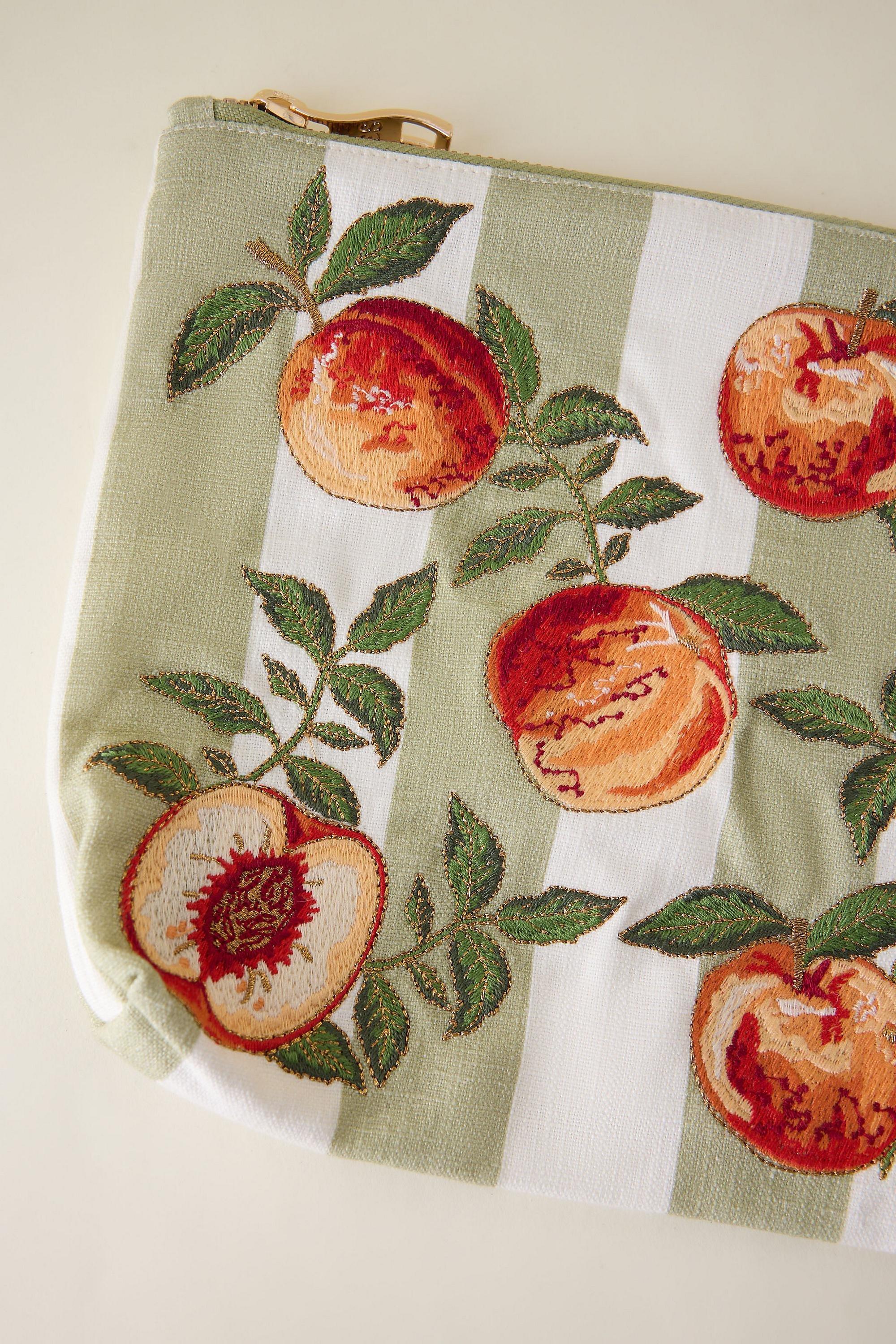Elizabeth Scarlett X Anthropologie Peach Pouch, Green, A501_0030, large image number 2
