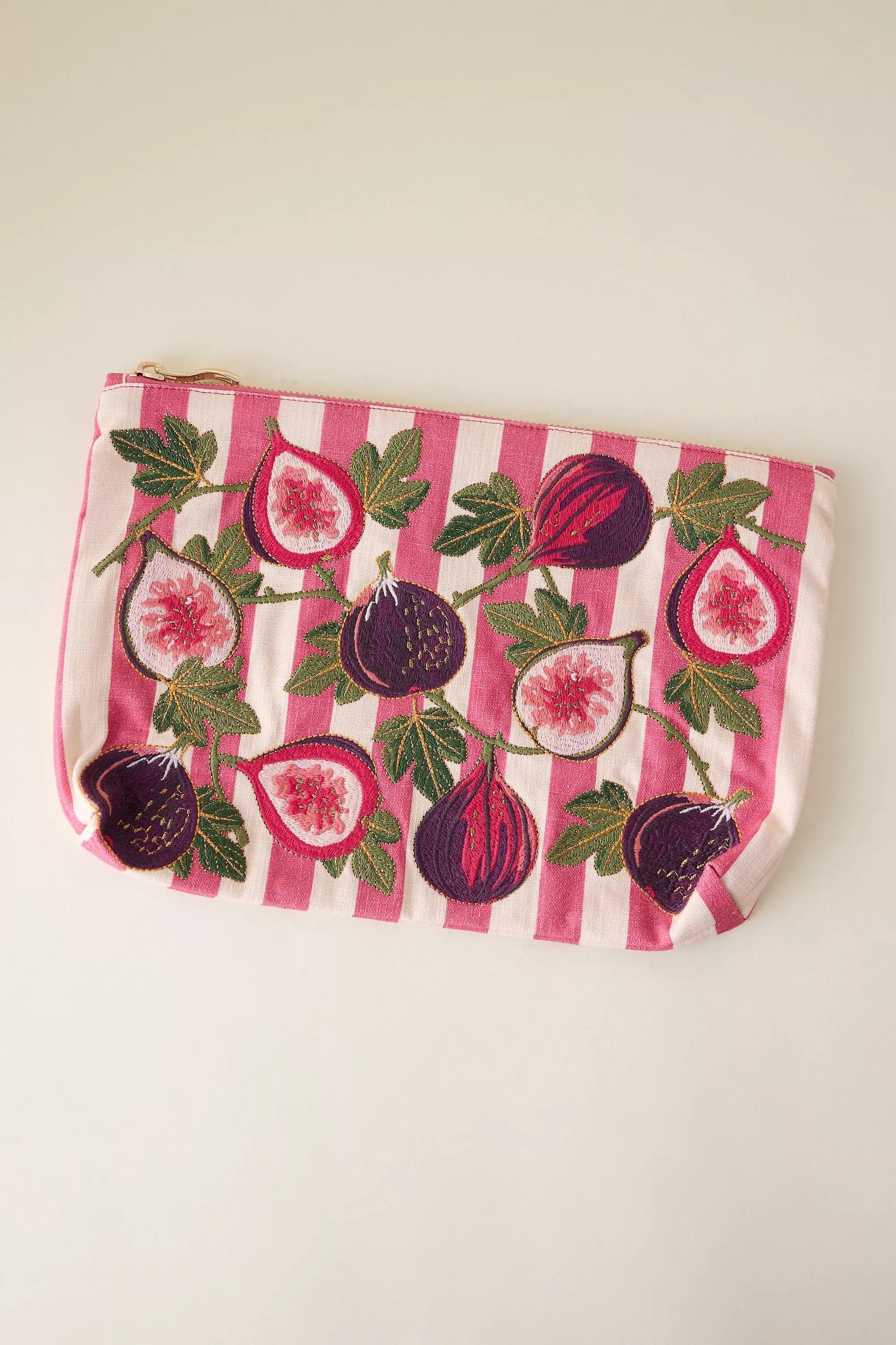 Elizabeth Scarlett X Anthropologie Fig Pouch, Pink, A501_0066, large image number 0
