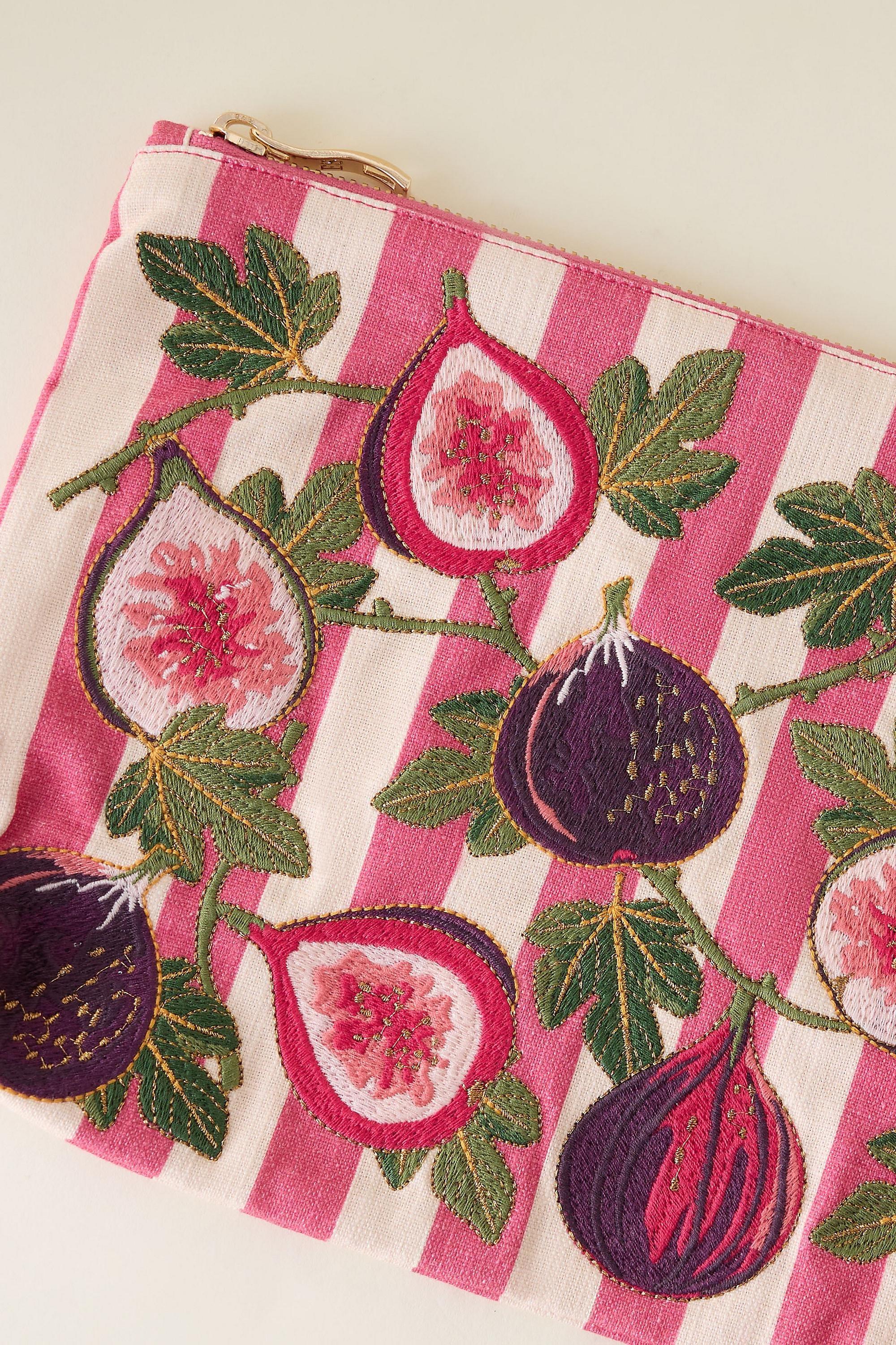 Elizabeth Scarlett X Anthropologie Fig Pouch, Pink, A501_0066, large image number 2