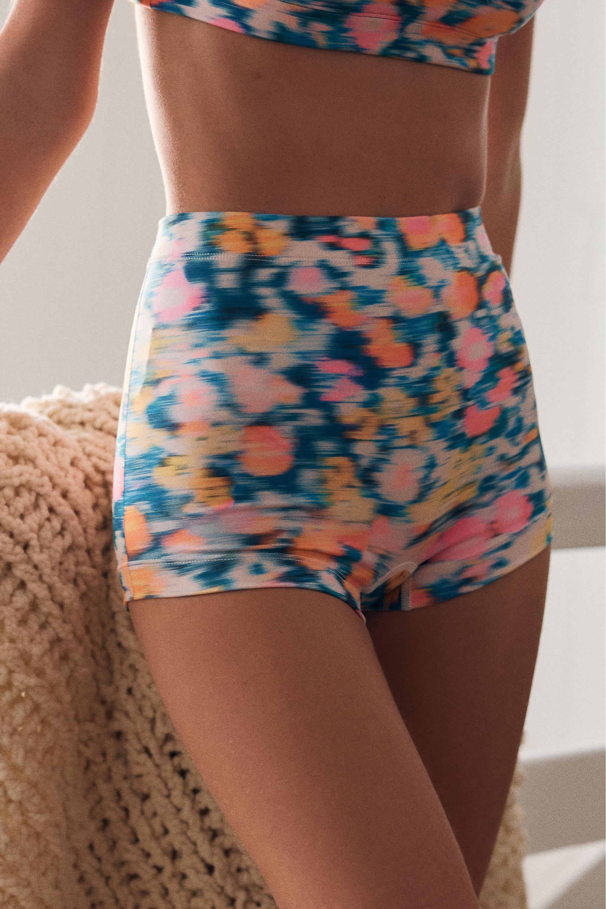 Lyrebird Seamless Printed Renna High-Rise Briefs, Multicolour, A501_0532, large image number 1