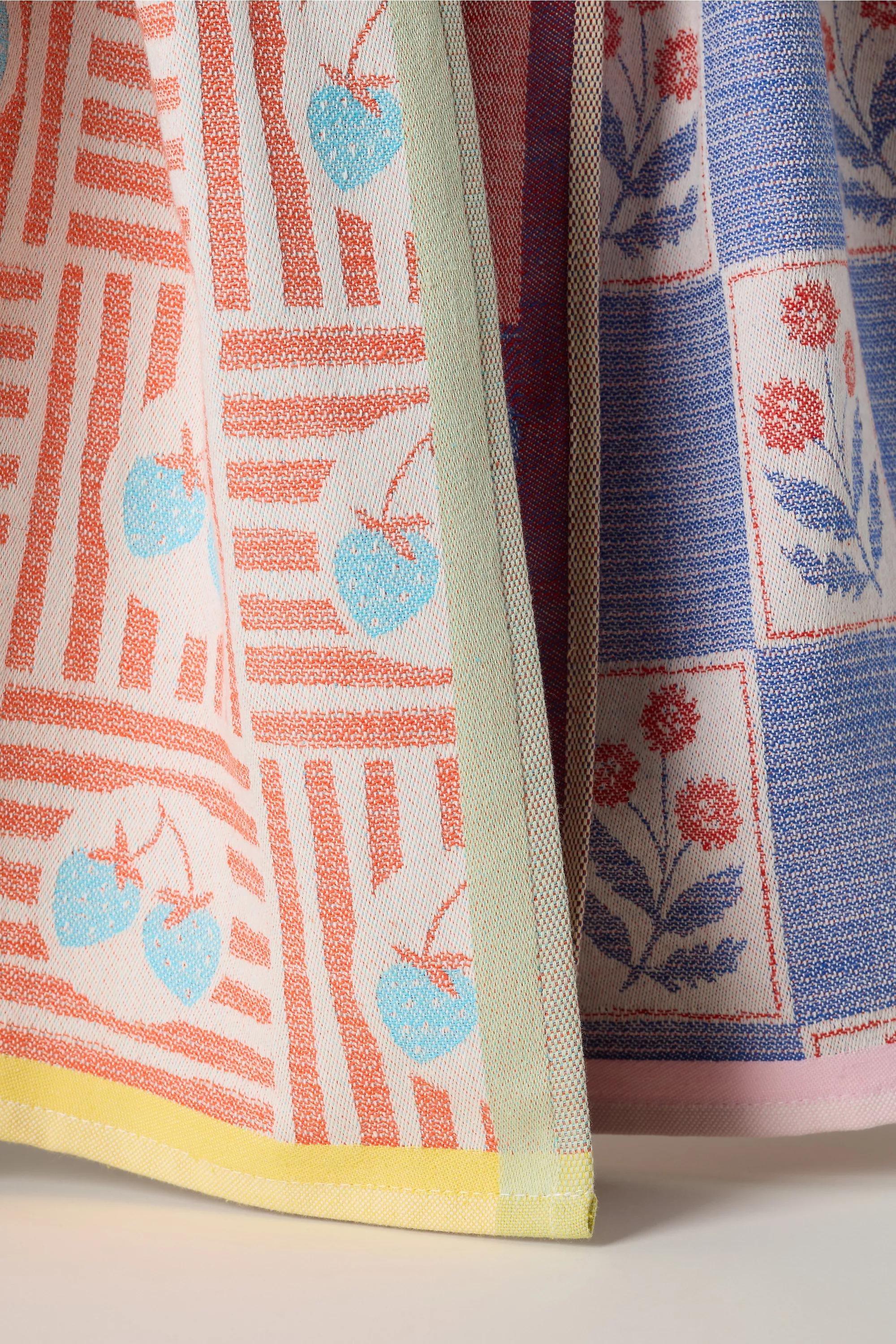 Lotta Tea Towel, Set Of 2, Blue, A501_0040, large image number 1