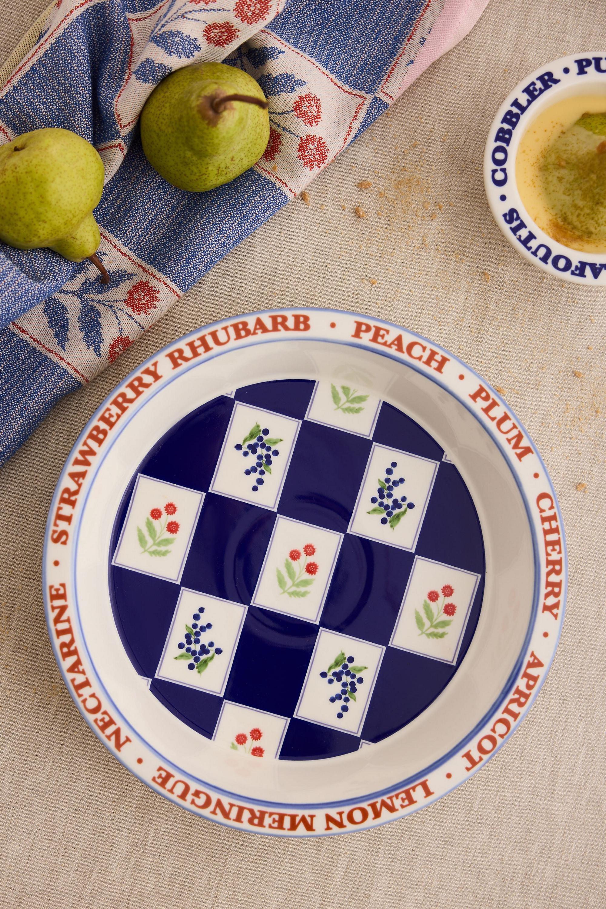 Lotta Stoneware Pie Dish, Navy, large image number 0