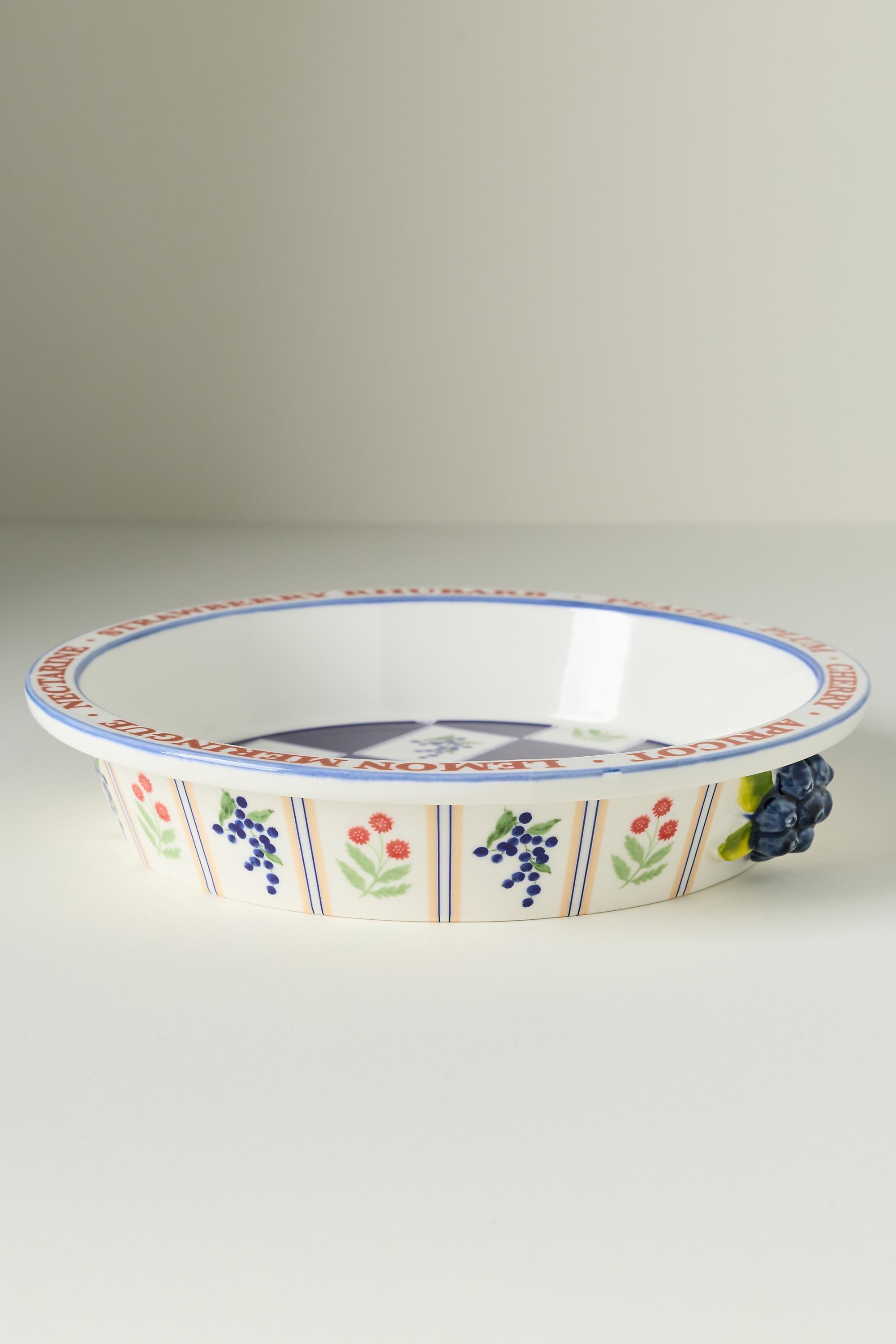 Lotta Stoneware Pie Dish, Navy, large image number 1