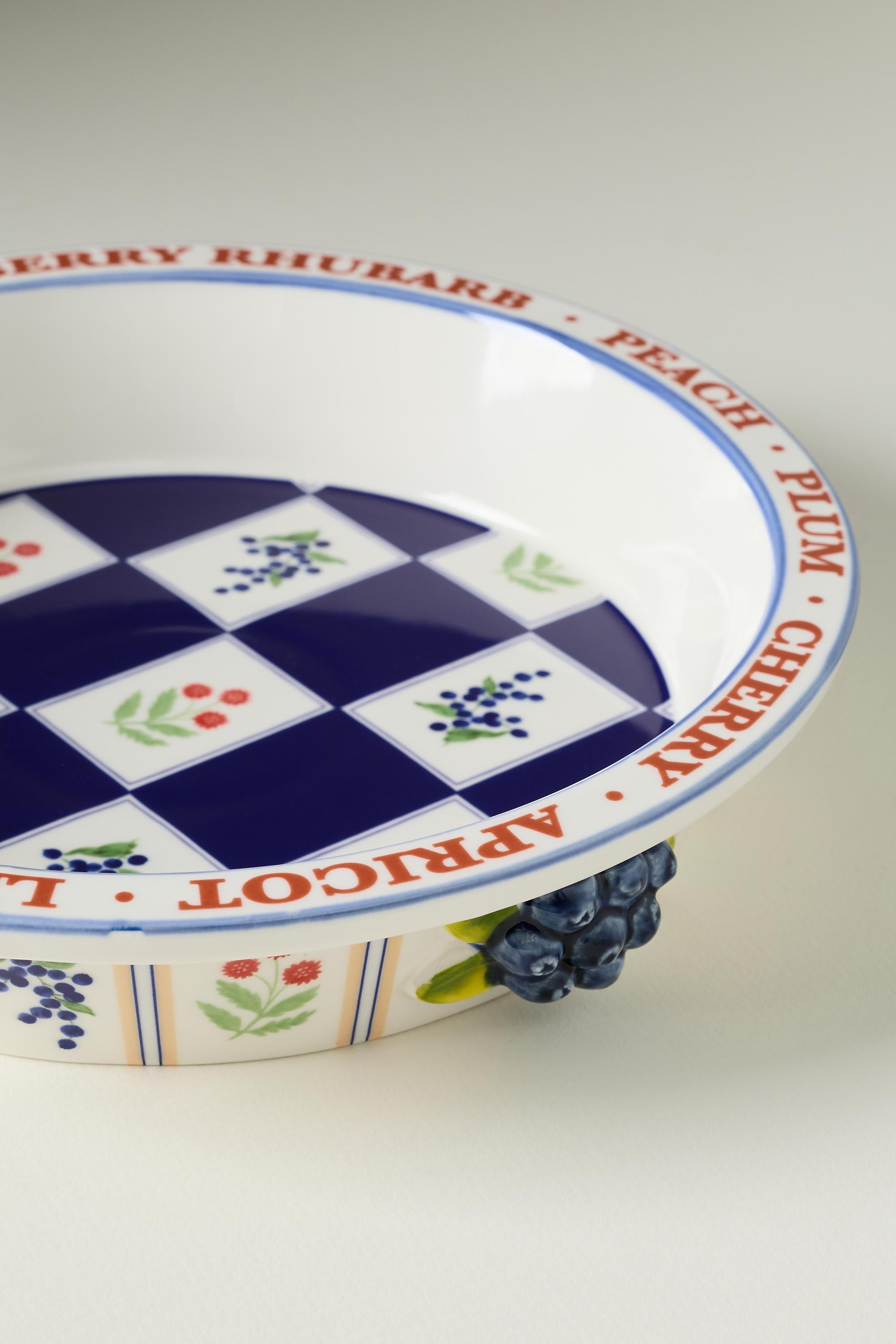 Lotta Stoneware Pie Dish, Navy, large image number 3