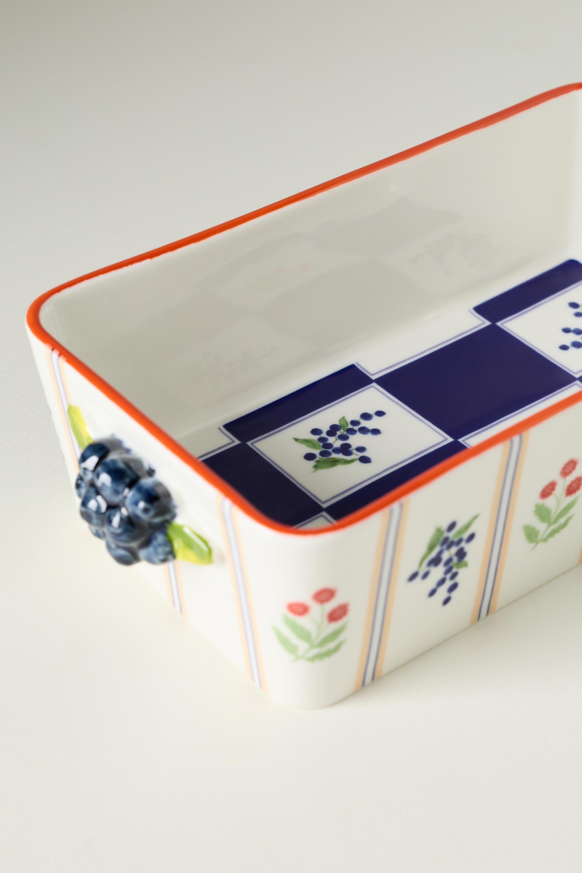 Lotta Stoneware Loaf Pan, Navy, large image number 4