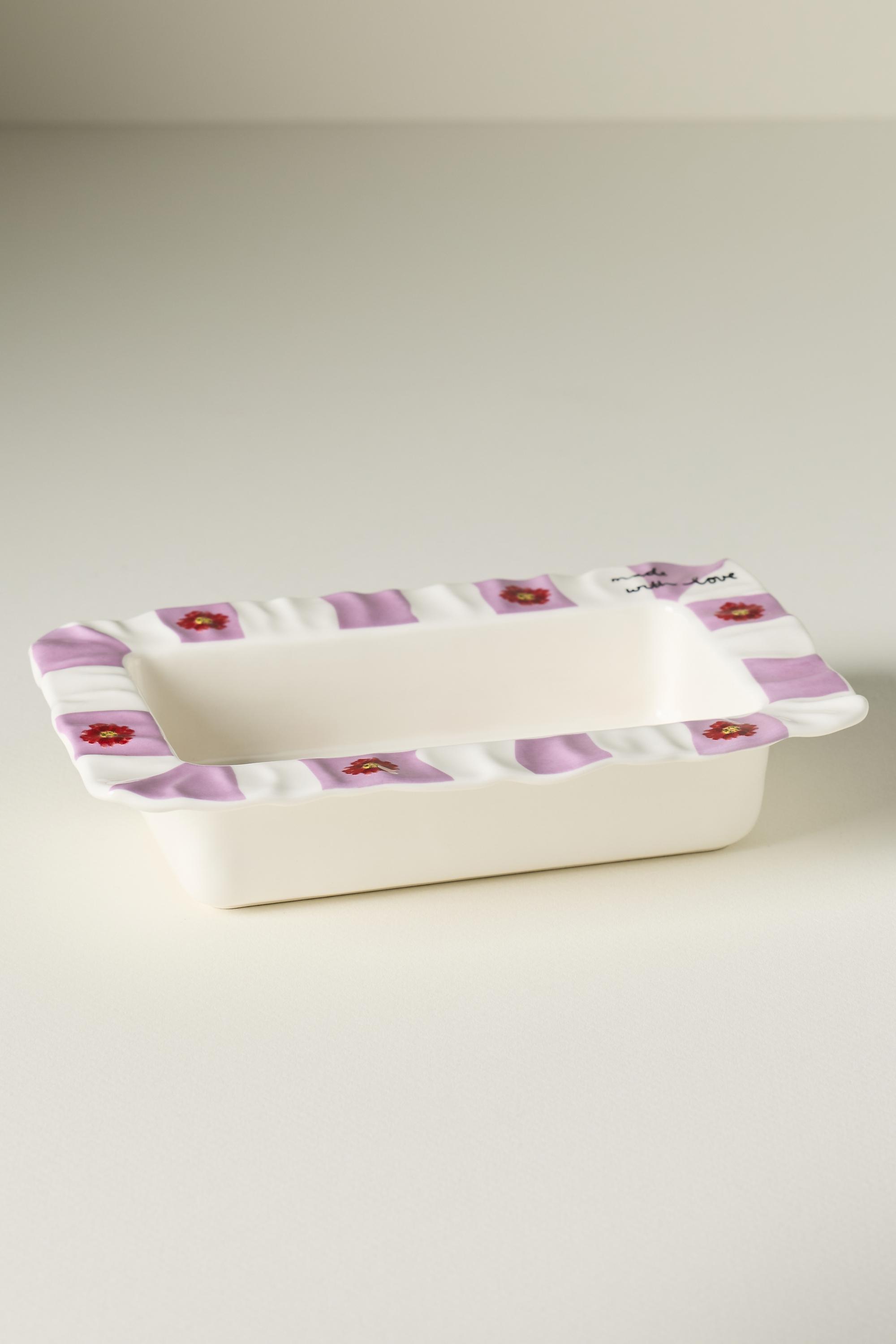 Light Purple Amma Stoneware Loaf Pan, Purple, large image number 0