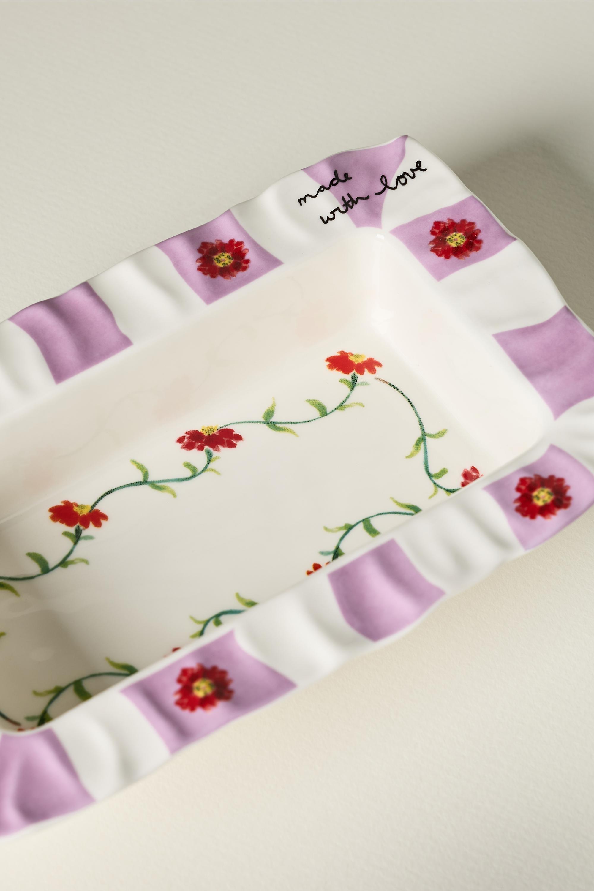 Light Purple Amma Stoneware Loaf Pan, Purple, large image number 3