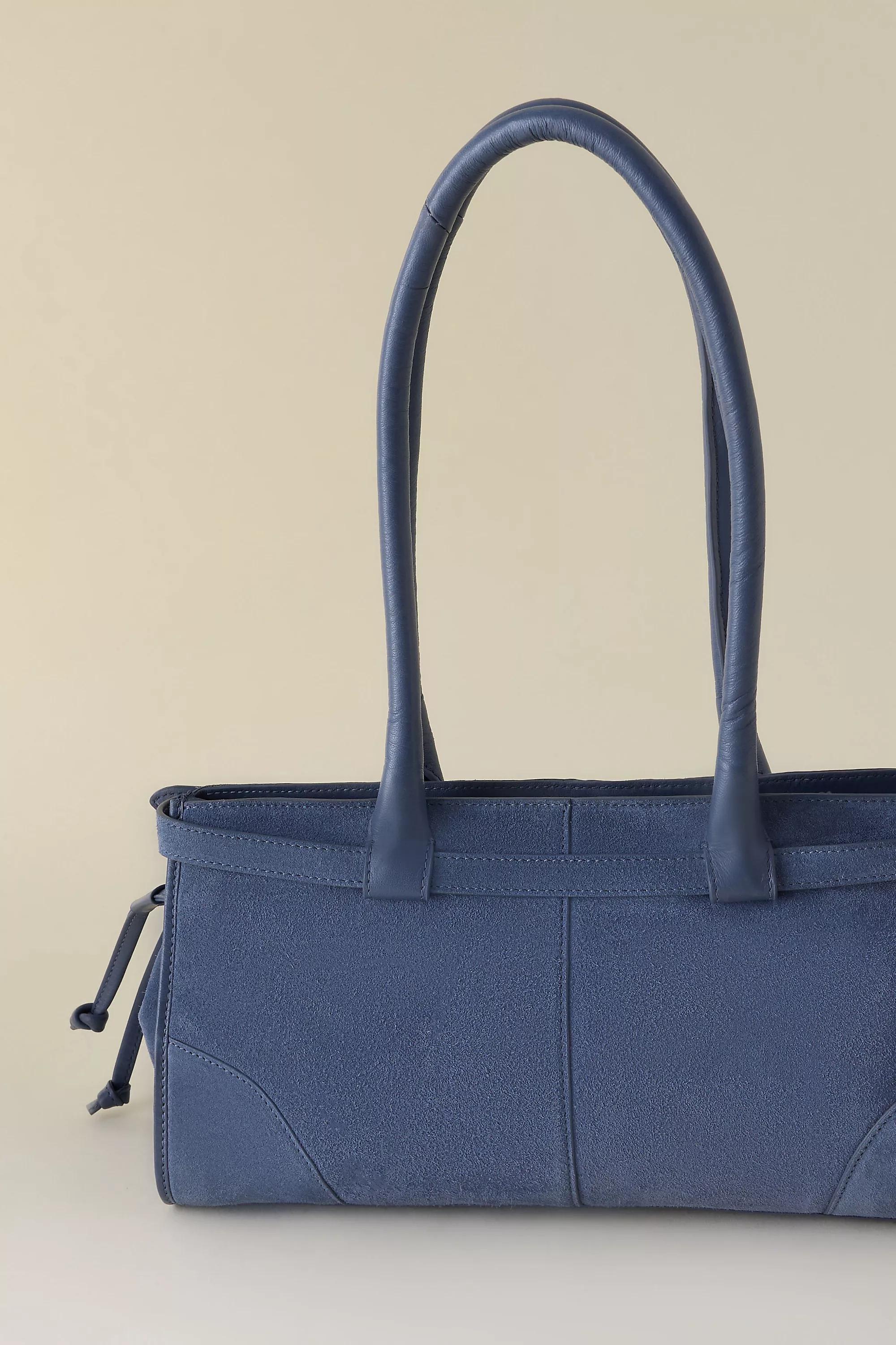 By Anthropologie East West Suede Buckle Bag, Blue, A501_0040, large image number 5