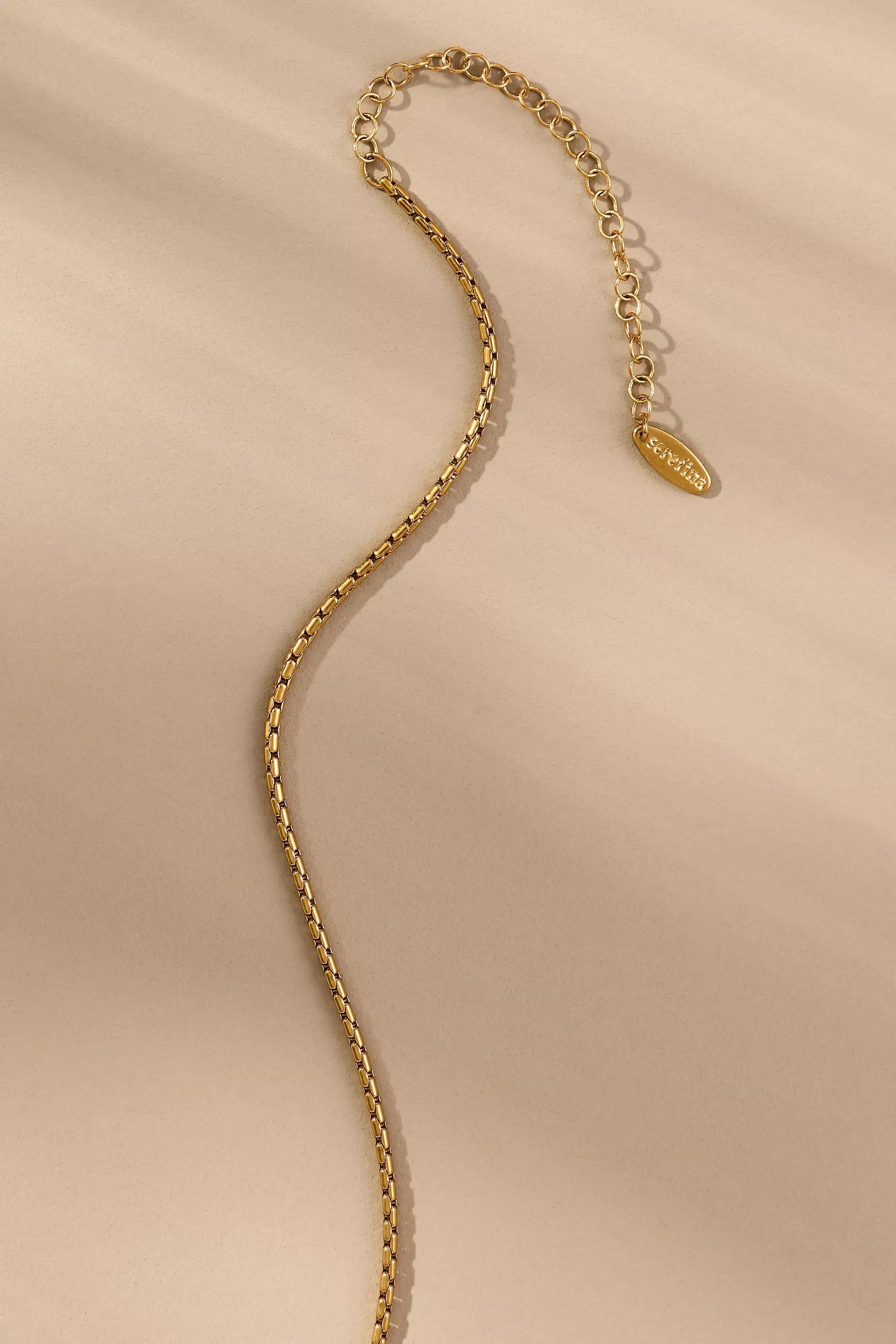 Water-Resistant Delicate Chain Necklace, Gold, A501_0070, large image number 2