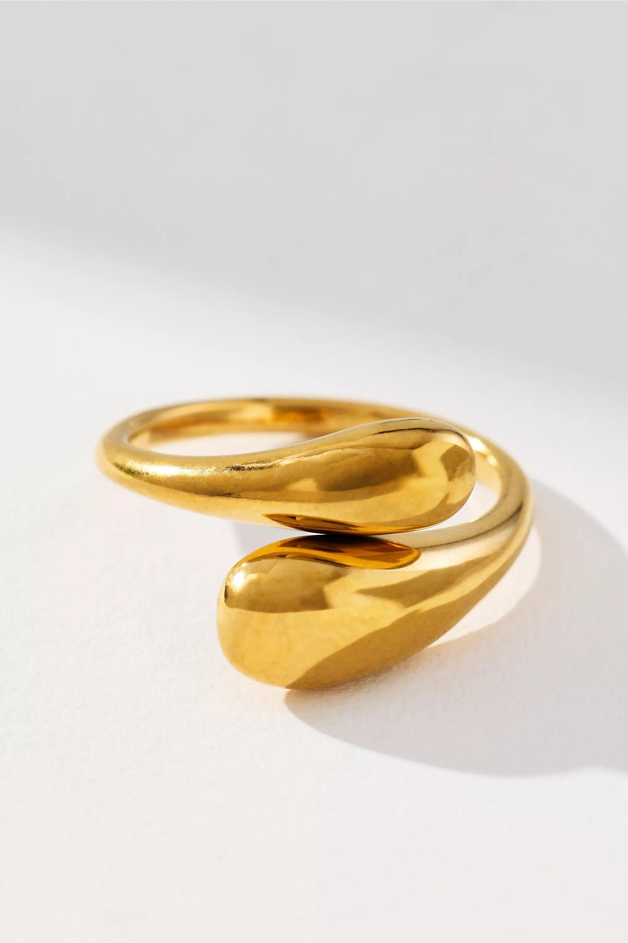 Water-Resistant Wrap Ring, Gold, A501_0070, large image number 2