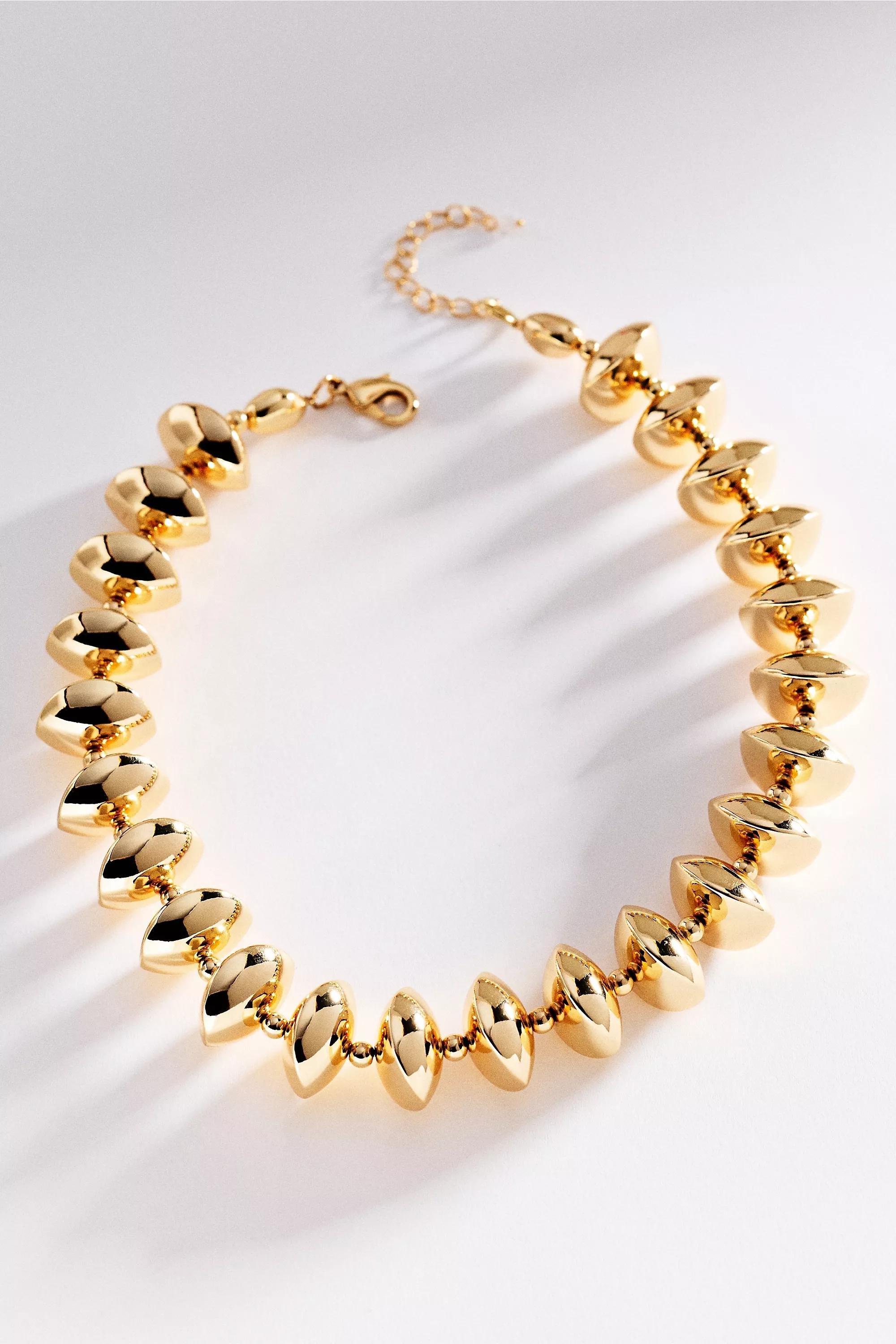 Orb Statement Layering Necklace, Gold, A501_0070, large image number 0