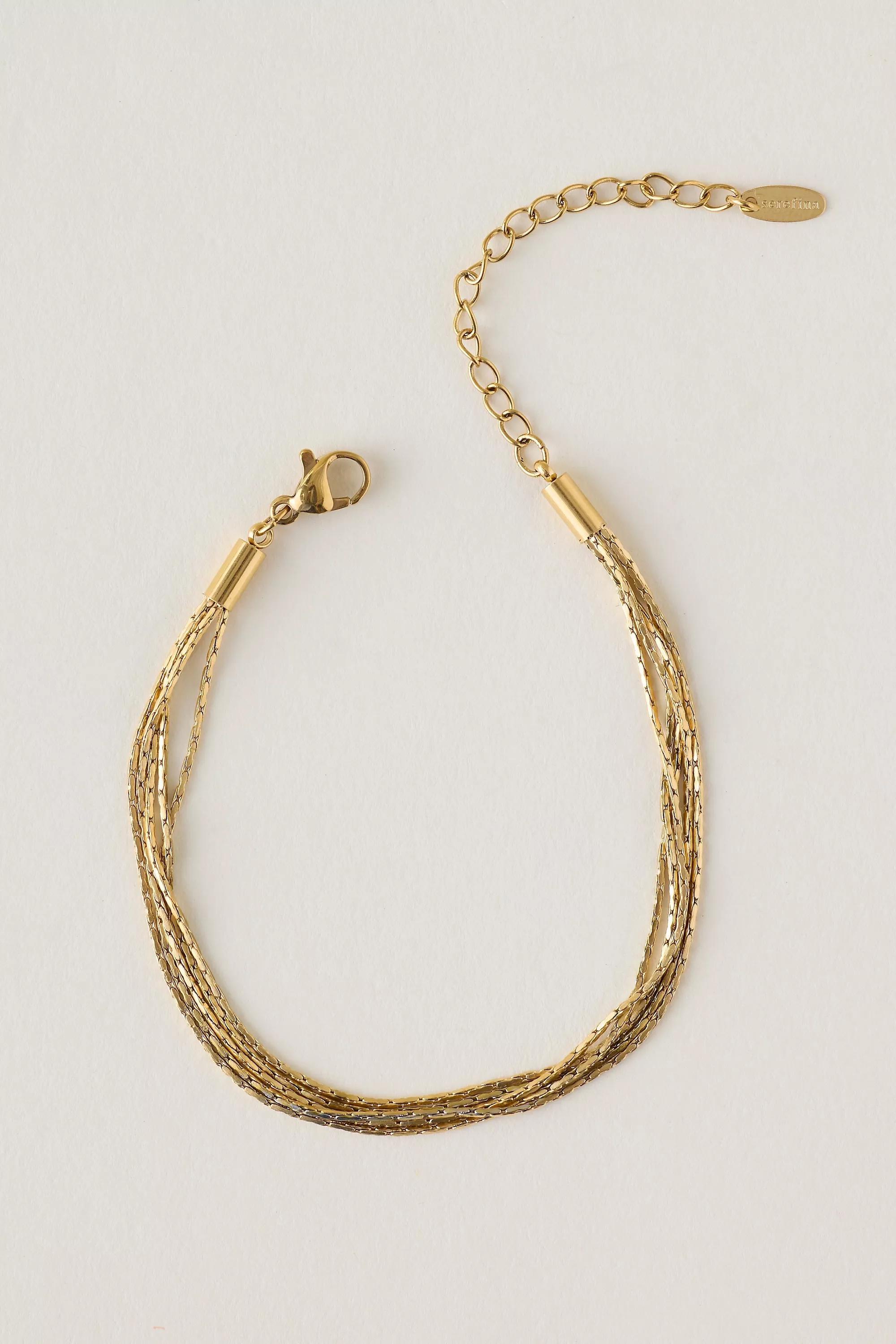 Water-Resistant Multi-Layer Bracelet, Gold, A501_0070, large image number 0