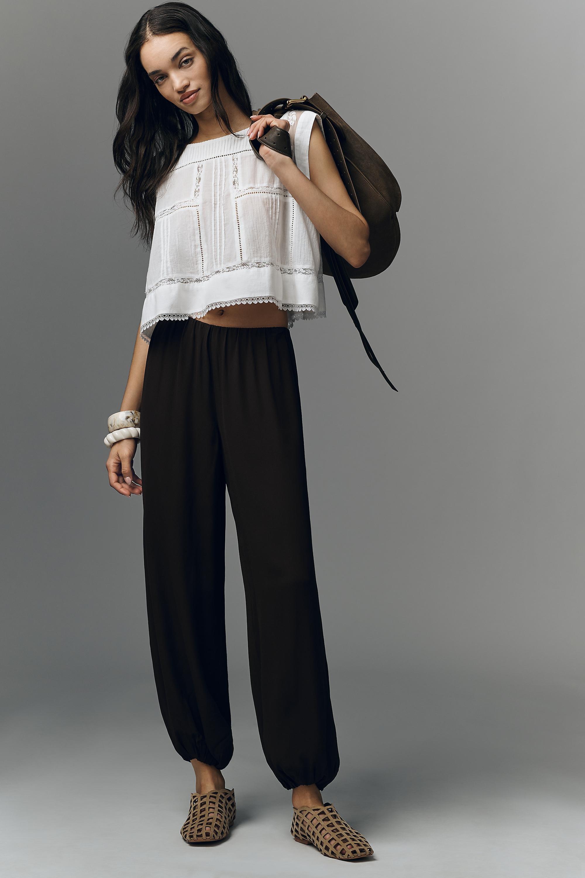 By Anthropologie Sleeveless Boxy Pintuck Top, White, A501_0010, large image number 4