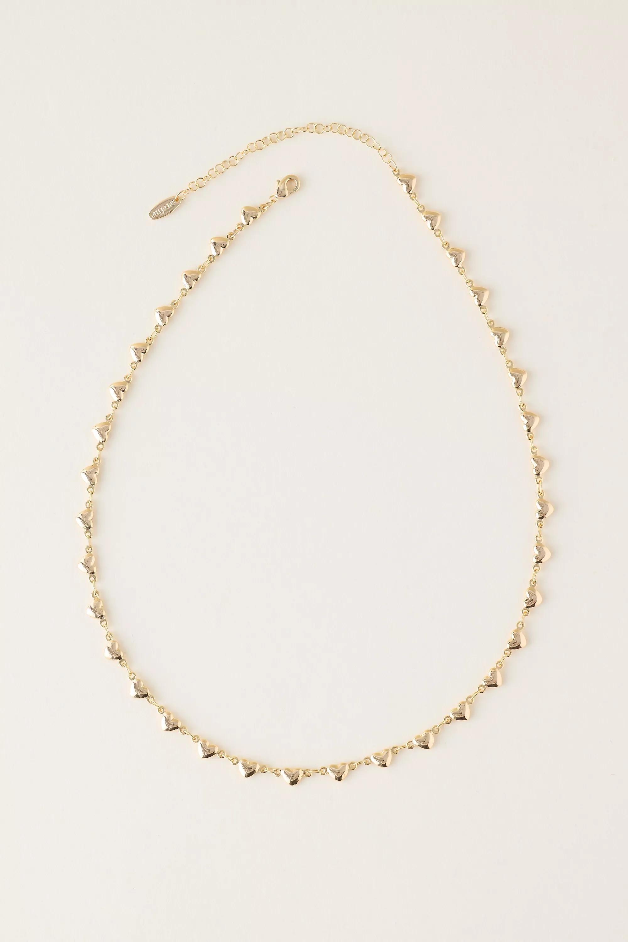 Small Heart Necklace, Gold, A501_0070, large image number 1