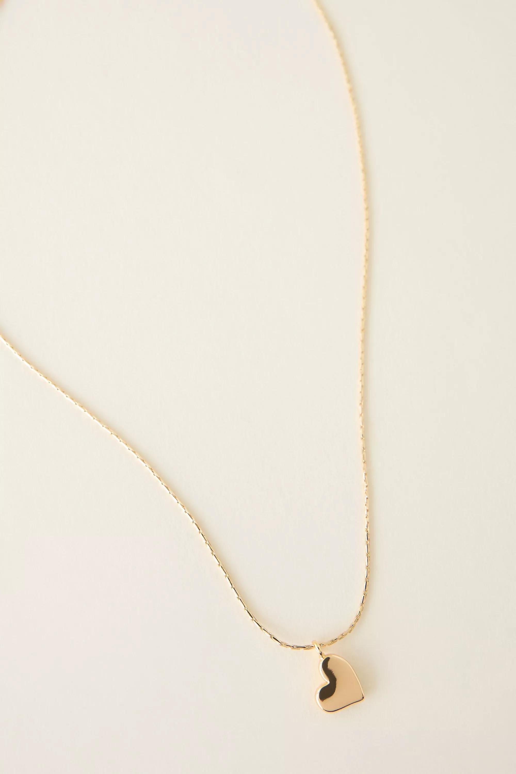 Heart Pendant Necklace, Gold, A501_0070, large image number 3