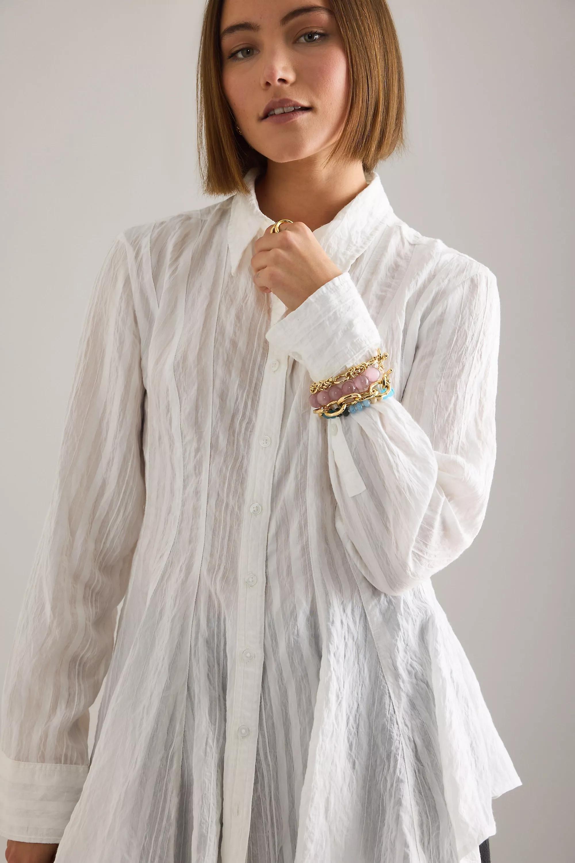 Chunky Beaded Bracelet, Pink, A501_0066, medium