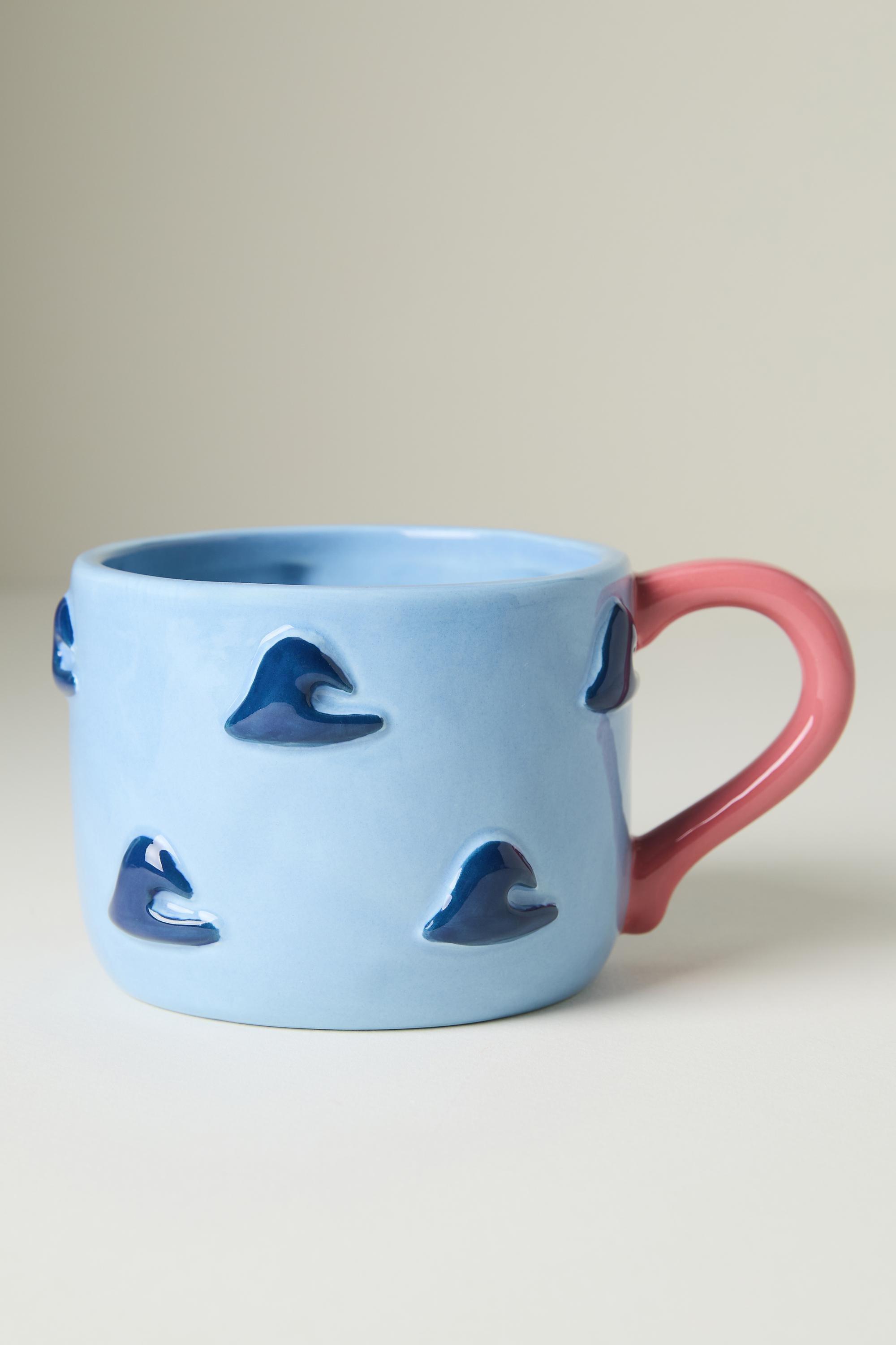 Winged Pupa Stoneware Hobby Mug, Blue, Blue, large image number 1