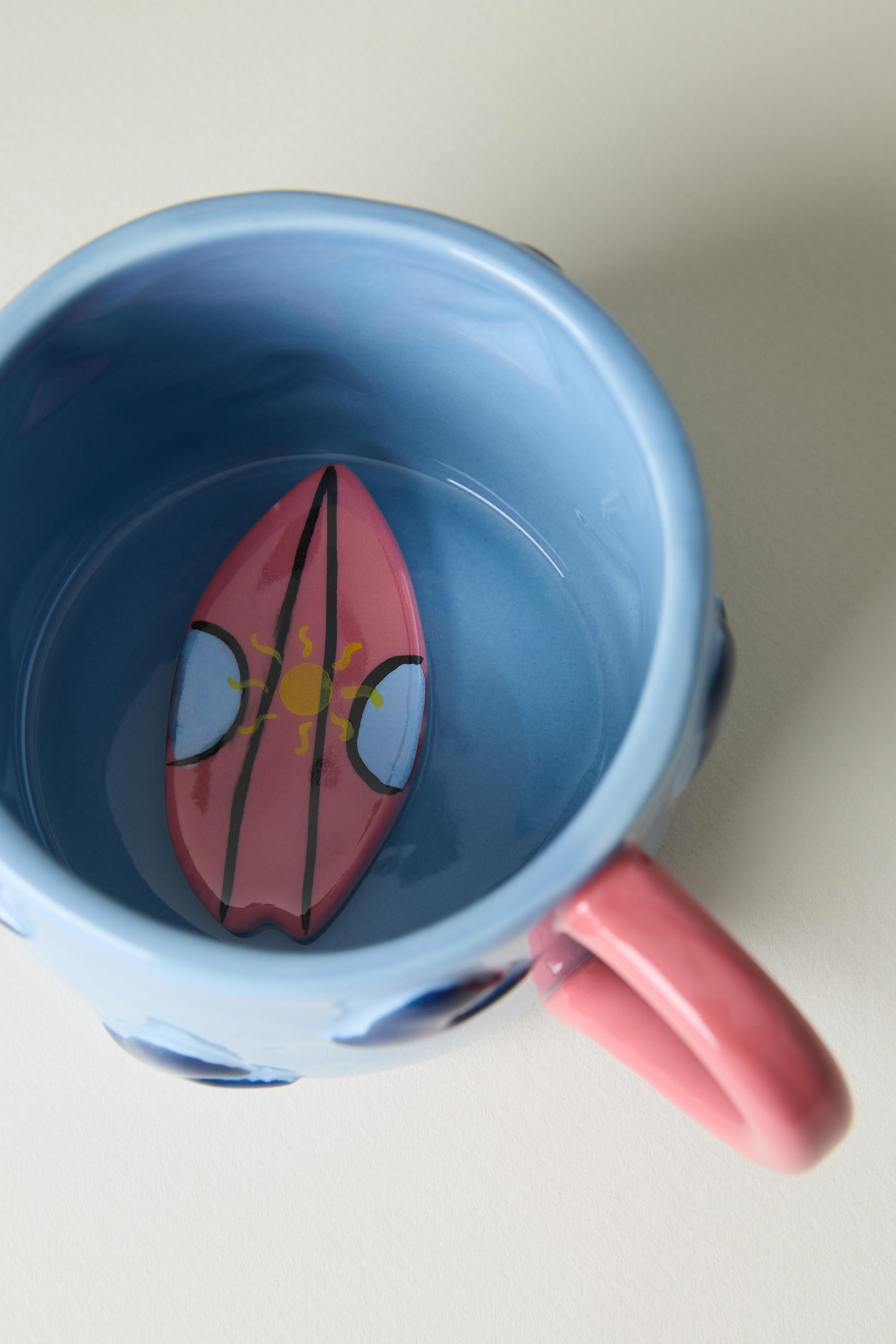 Winged Pupa Stoneware Hobby Mug, Blue, Blue, large image number 3