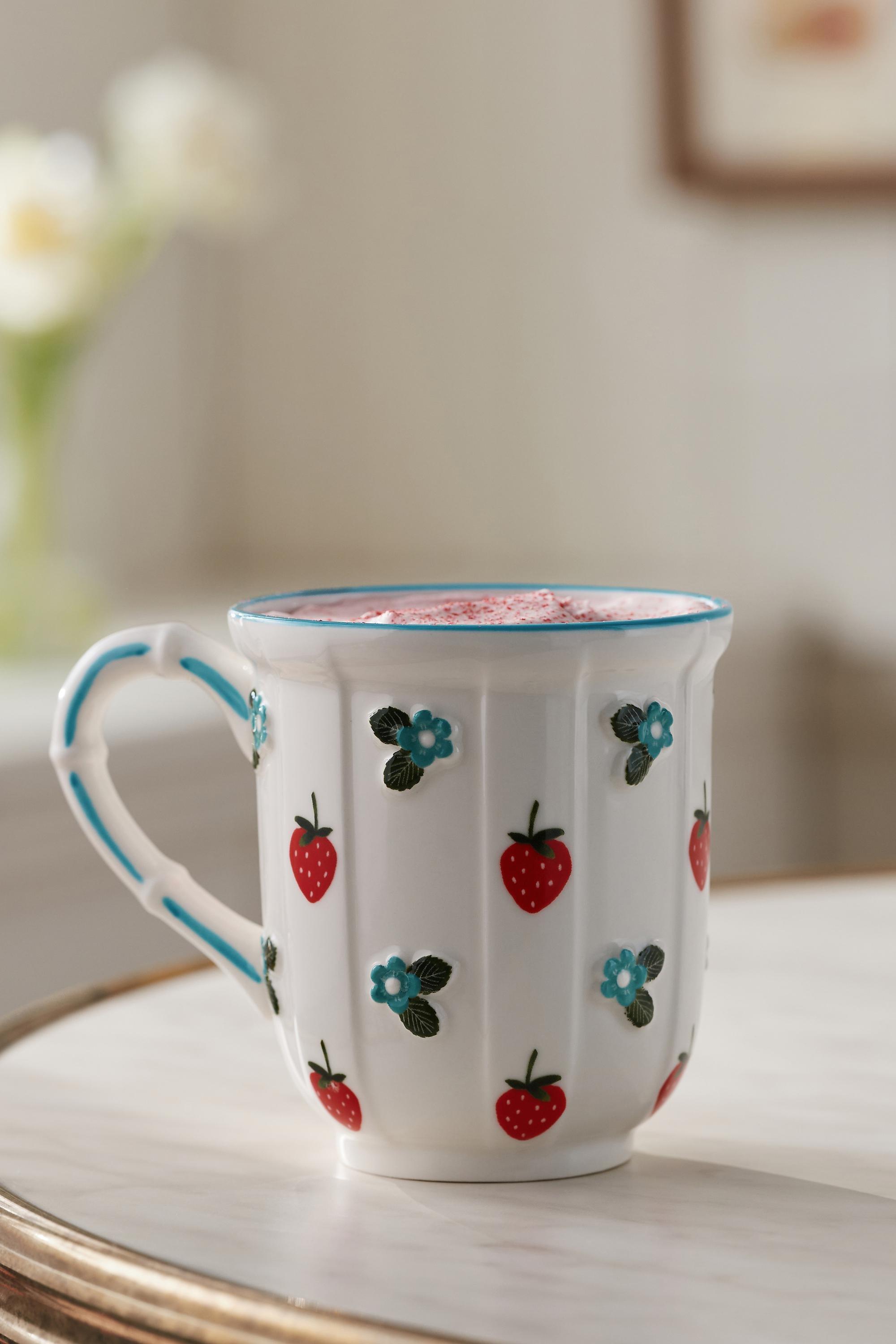 Tilly Stoneware Mug, Blue, Turquoise, large image number 0