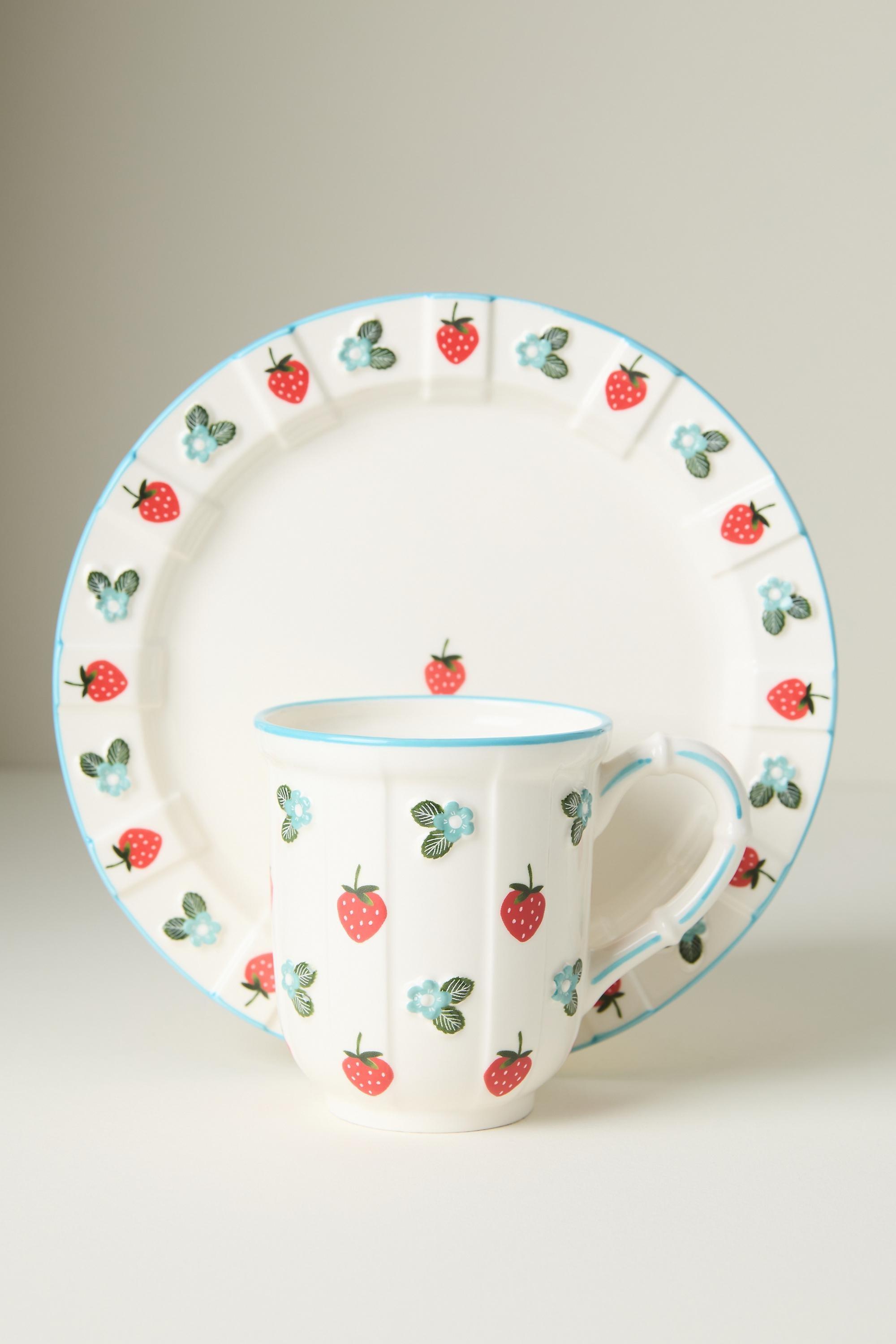 Tilly Stoneware Mug, Blue, Turquoise, large image number 3