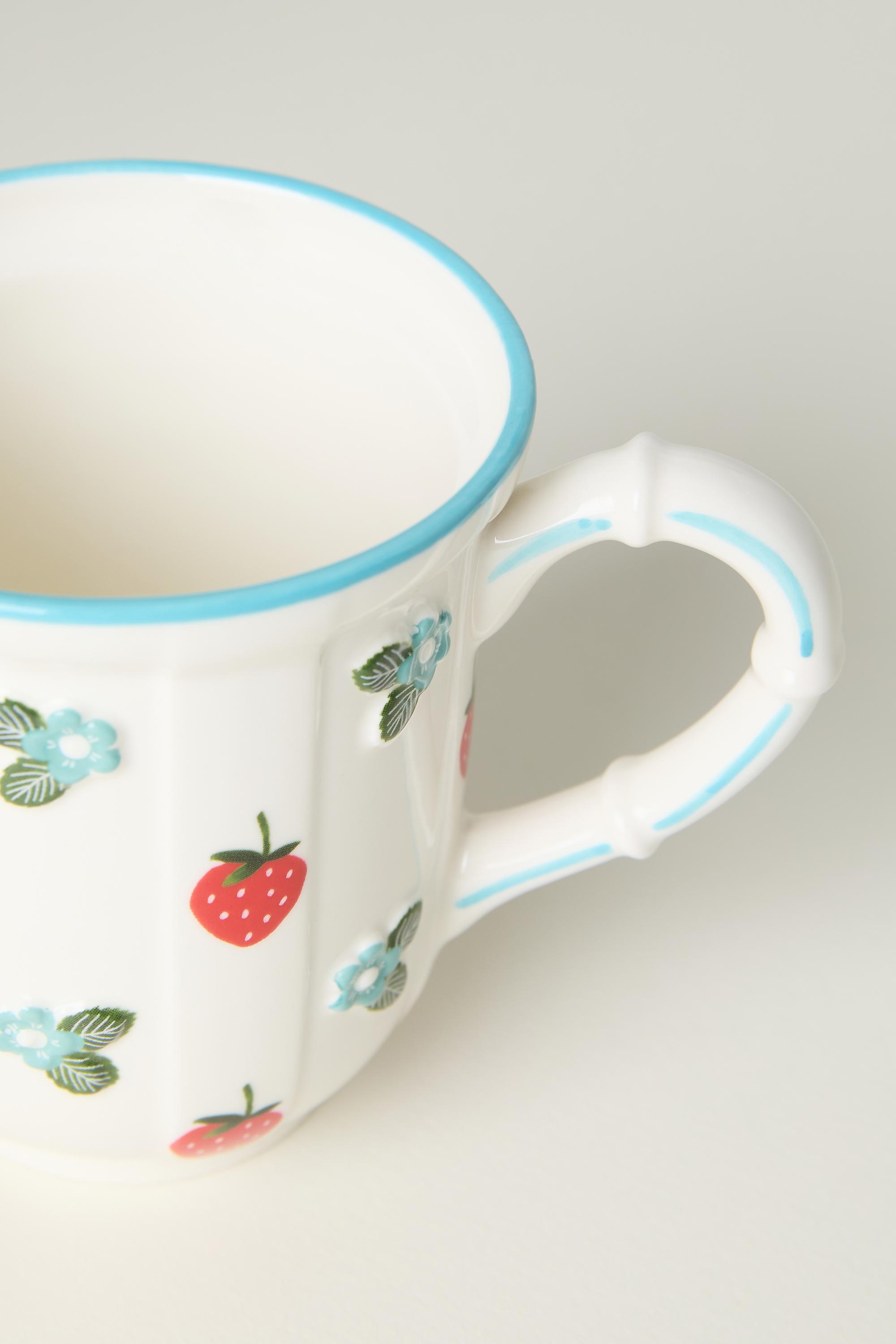 Tilly Stoneware Mug, Blue, Turquoise, large image number 5